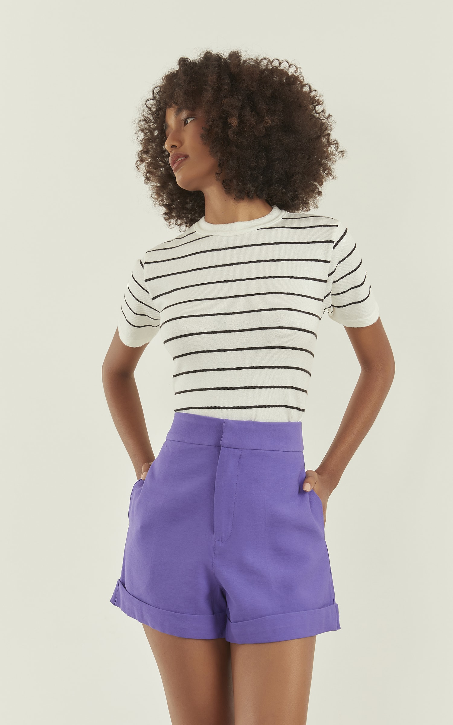 Short Gales Alfaiataria Ametista