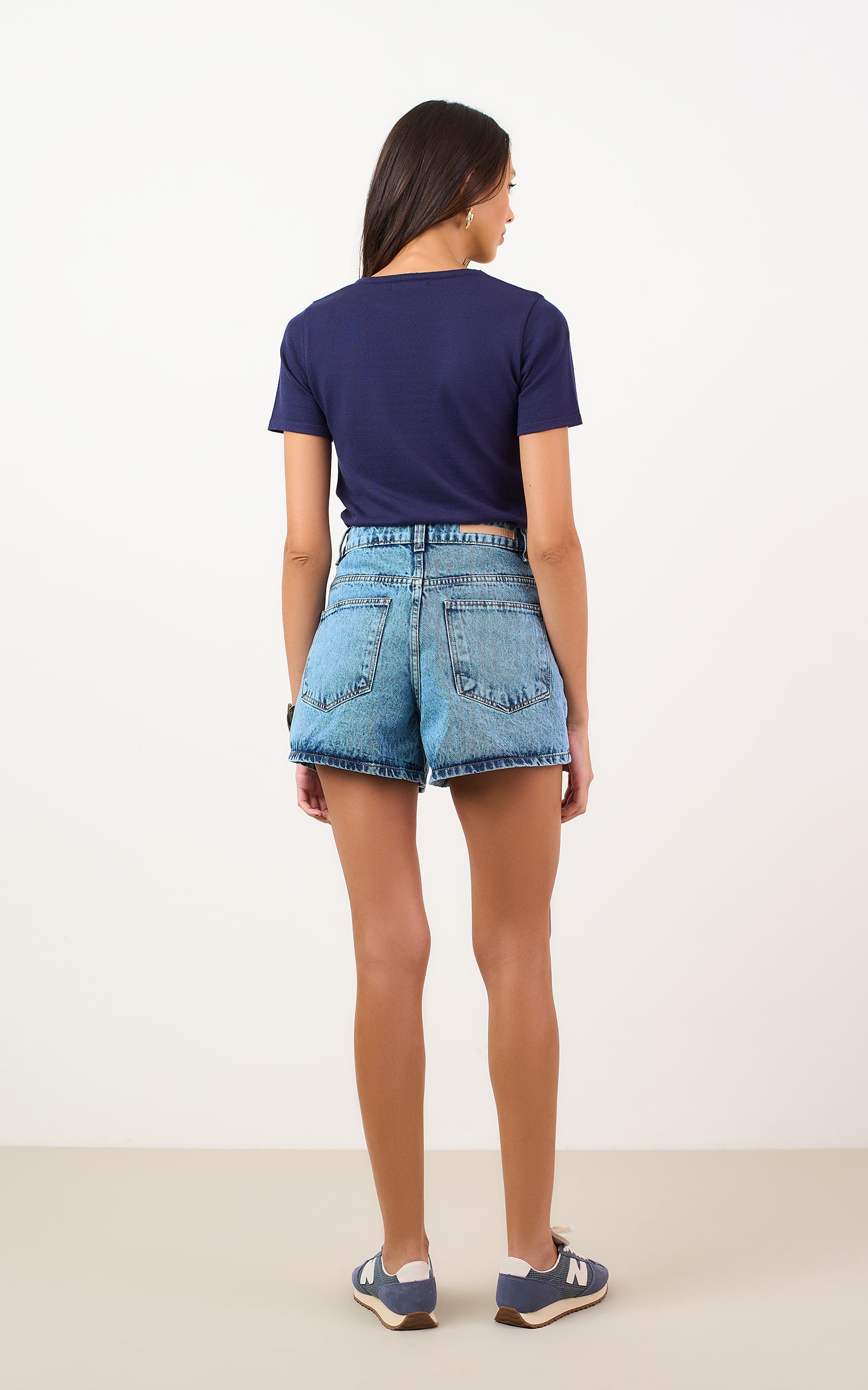 Short Jeans Basic Jeans Medio