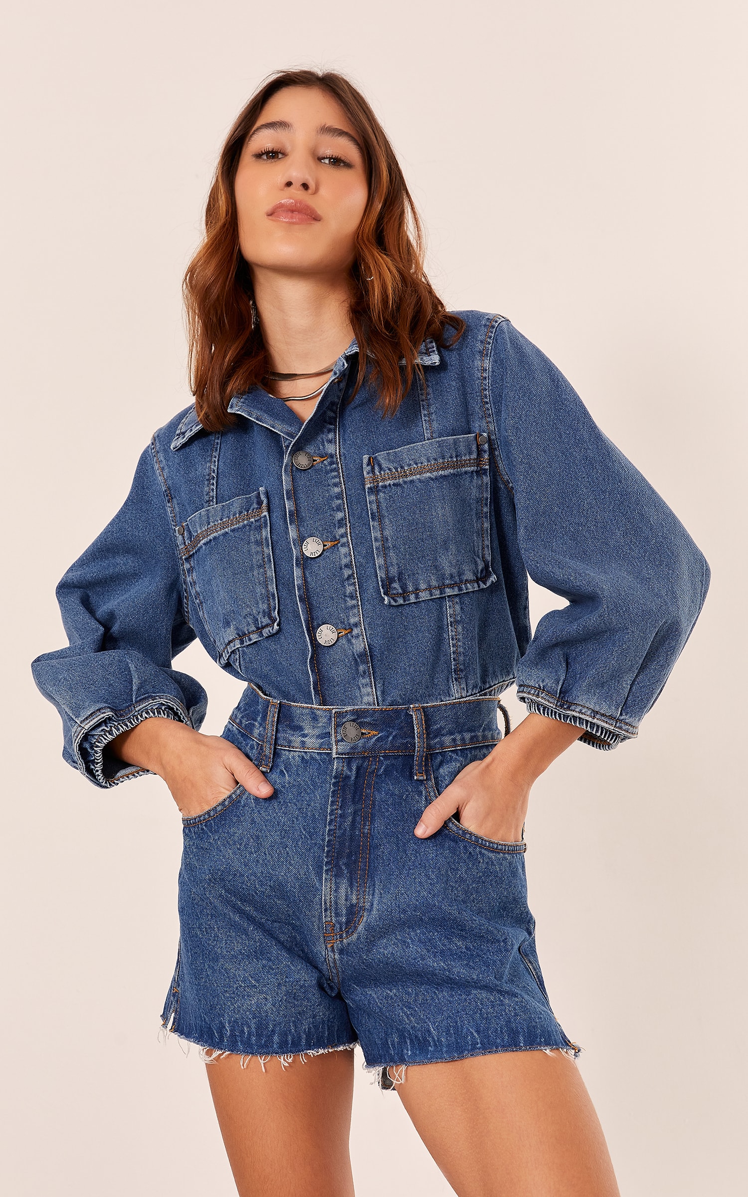 Short Jeans Tachas Jeans