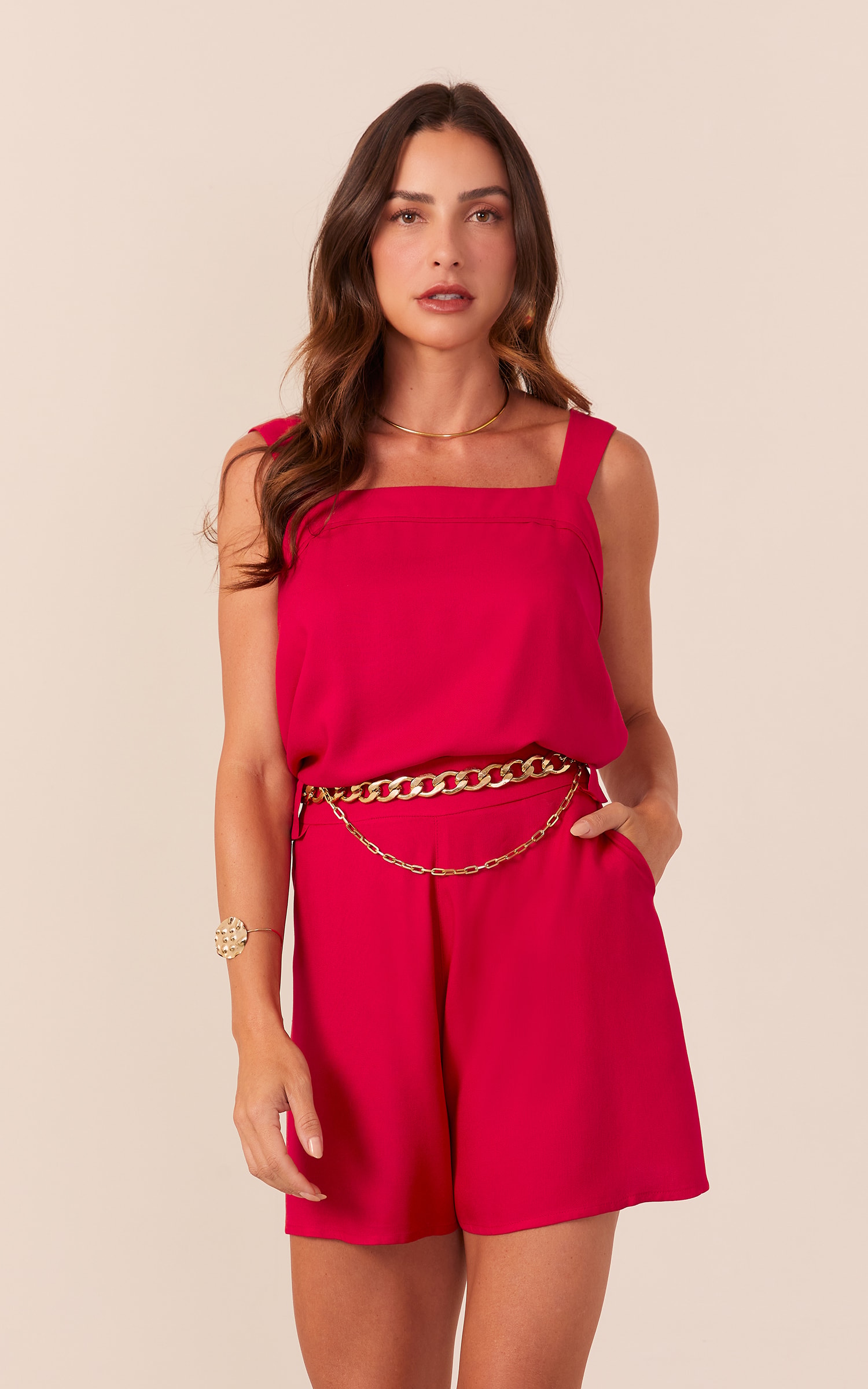 Short Leveza Vermelho