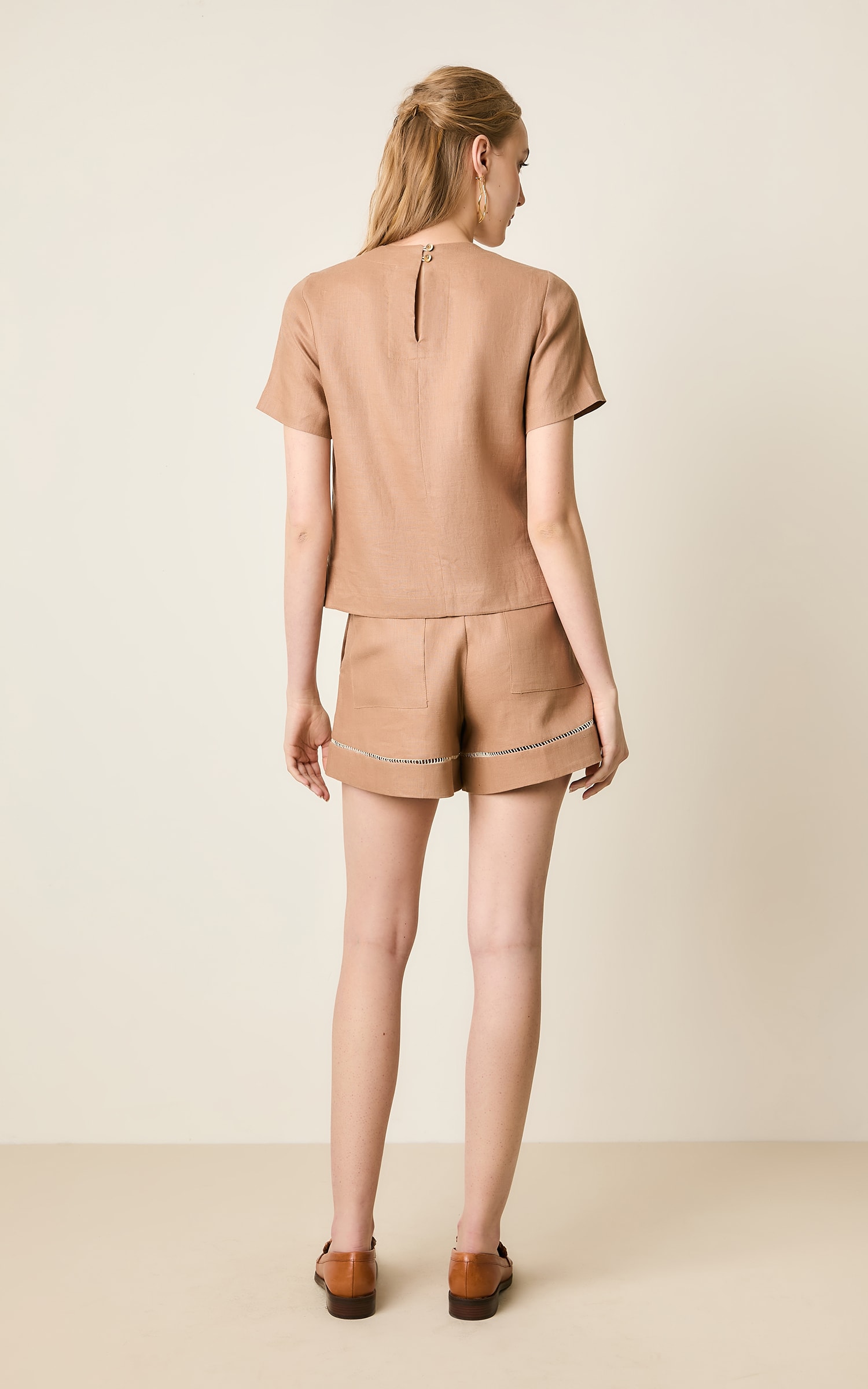 Short Linho Kind Caqui