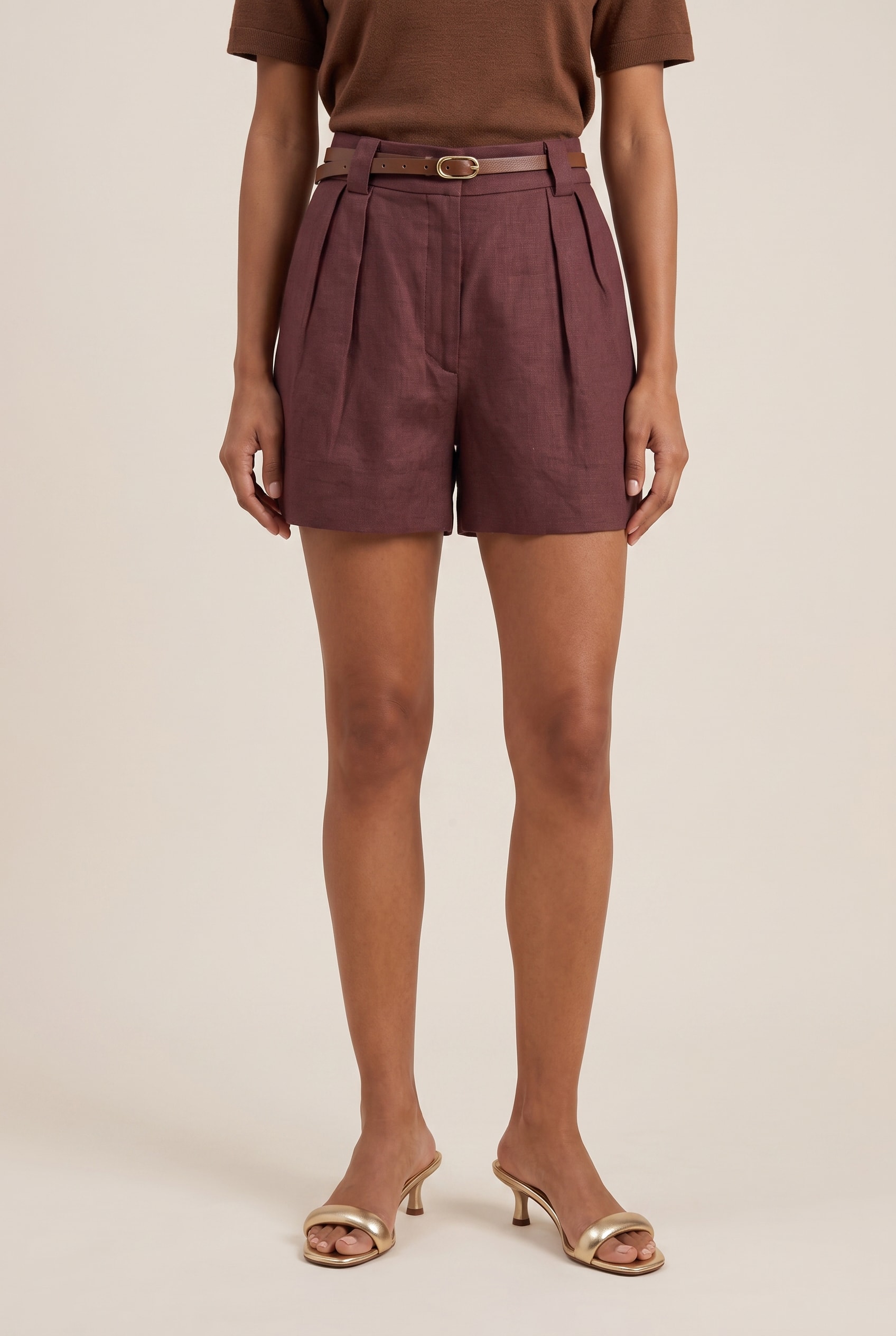 Short Linho Lust Chocolate