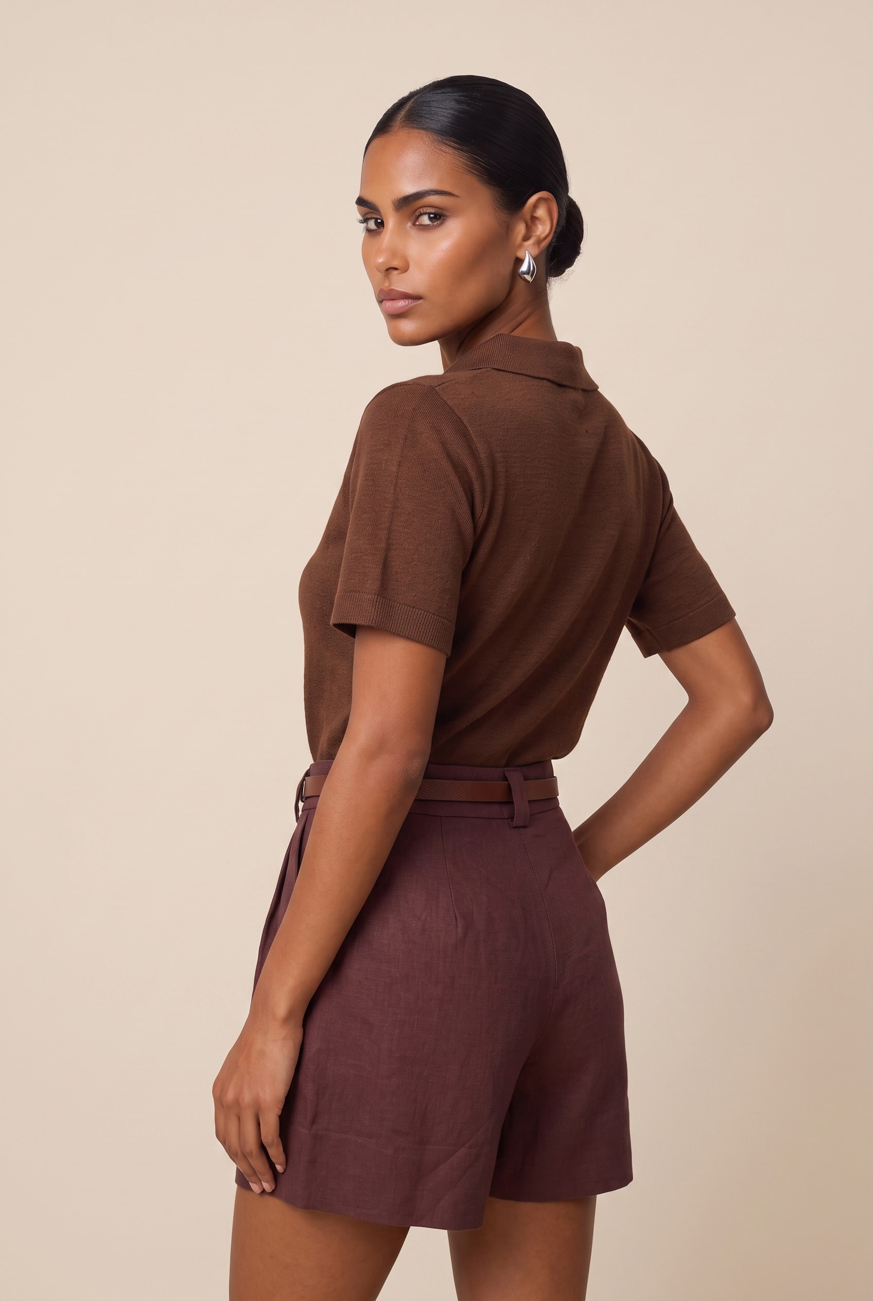 Short Linho Lust Chocolate