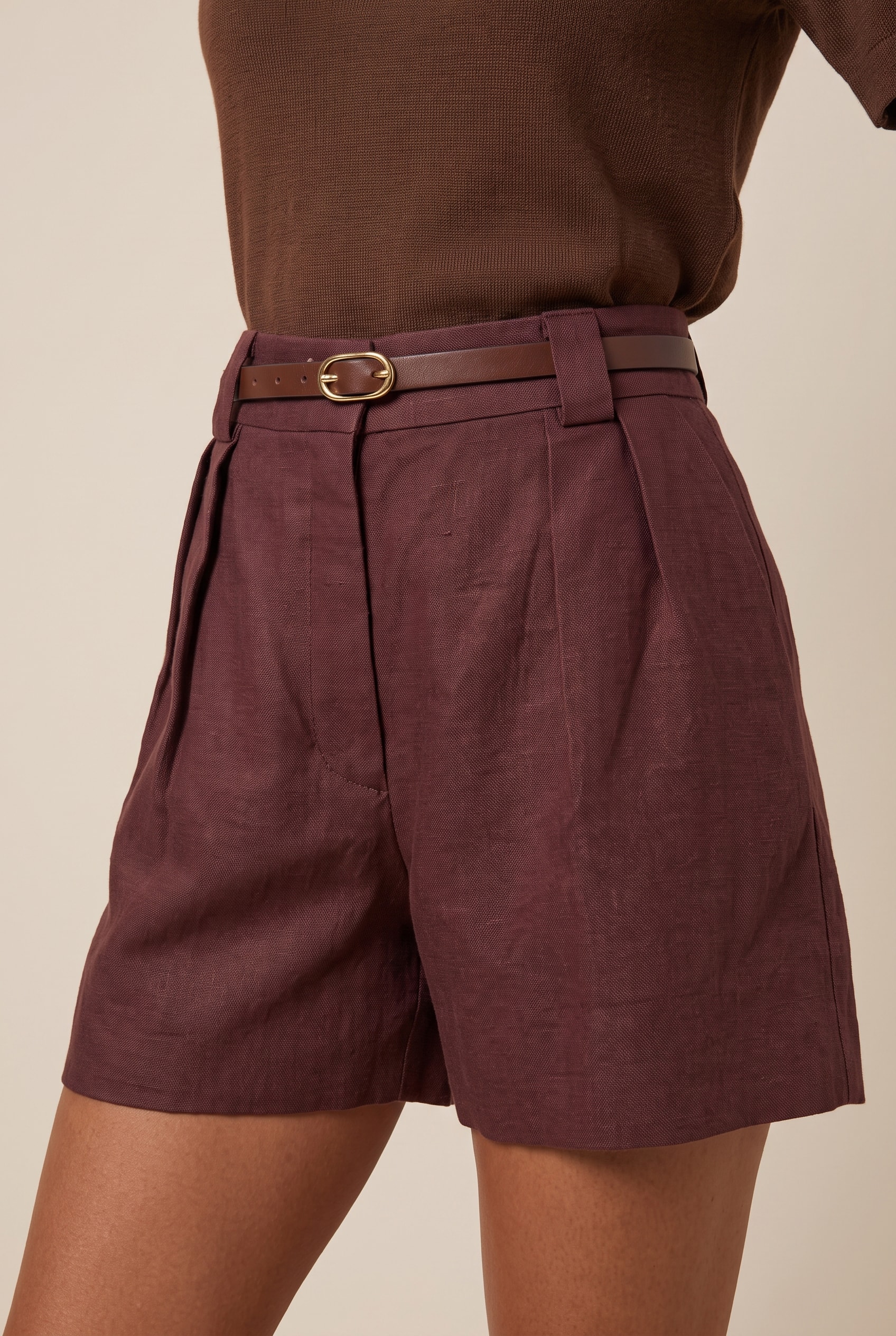 Short Linho Lust Chocolate