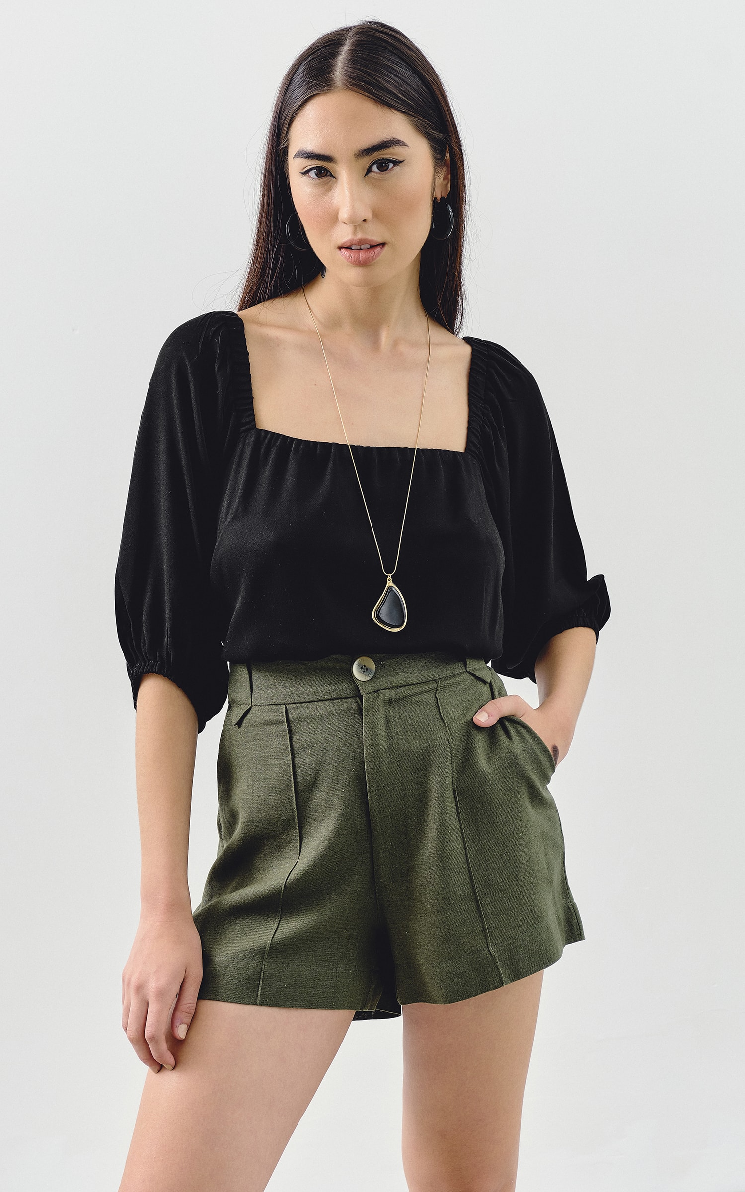 Short Nature Verde Militar