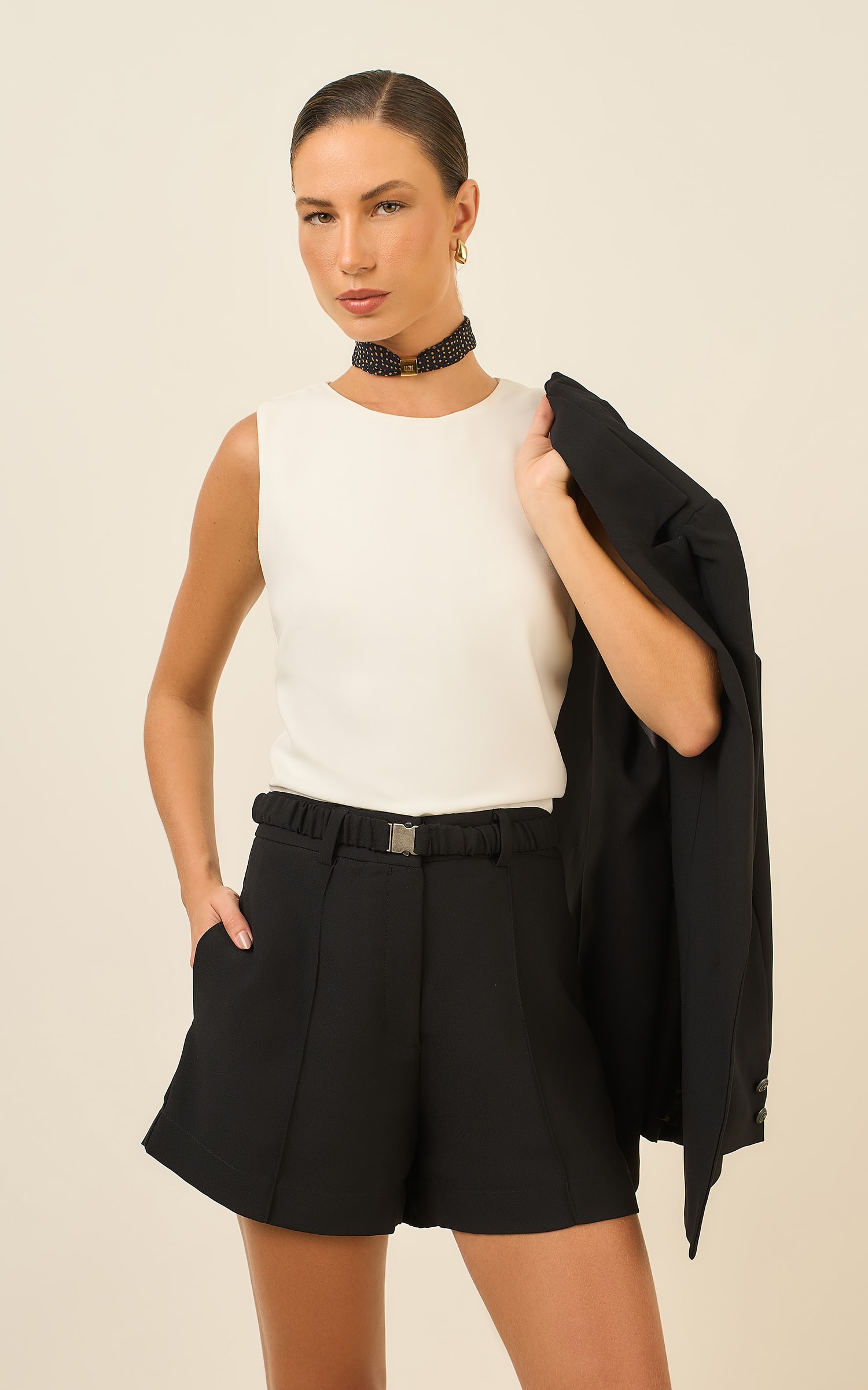 Short Patou Creative Preto
