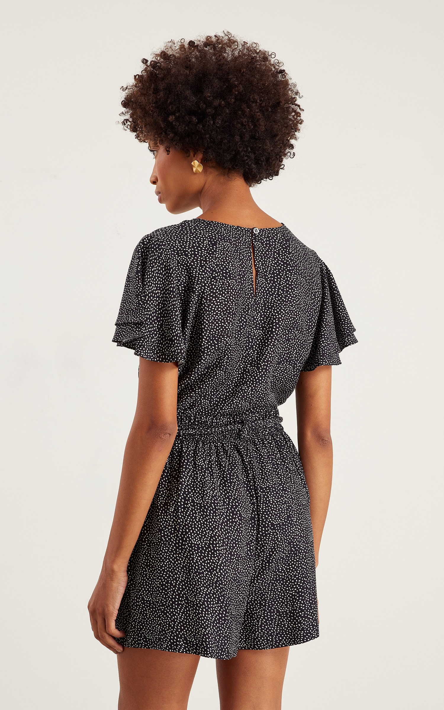 Short Pepper Detalhe Amarração Preto