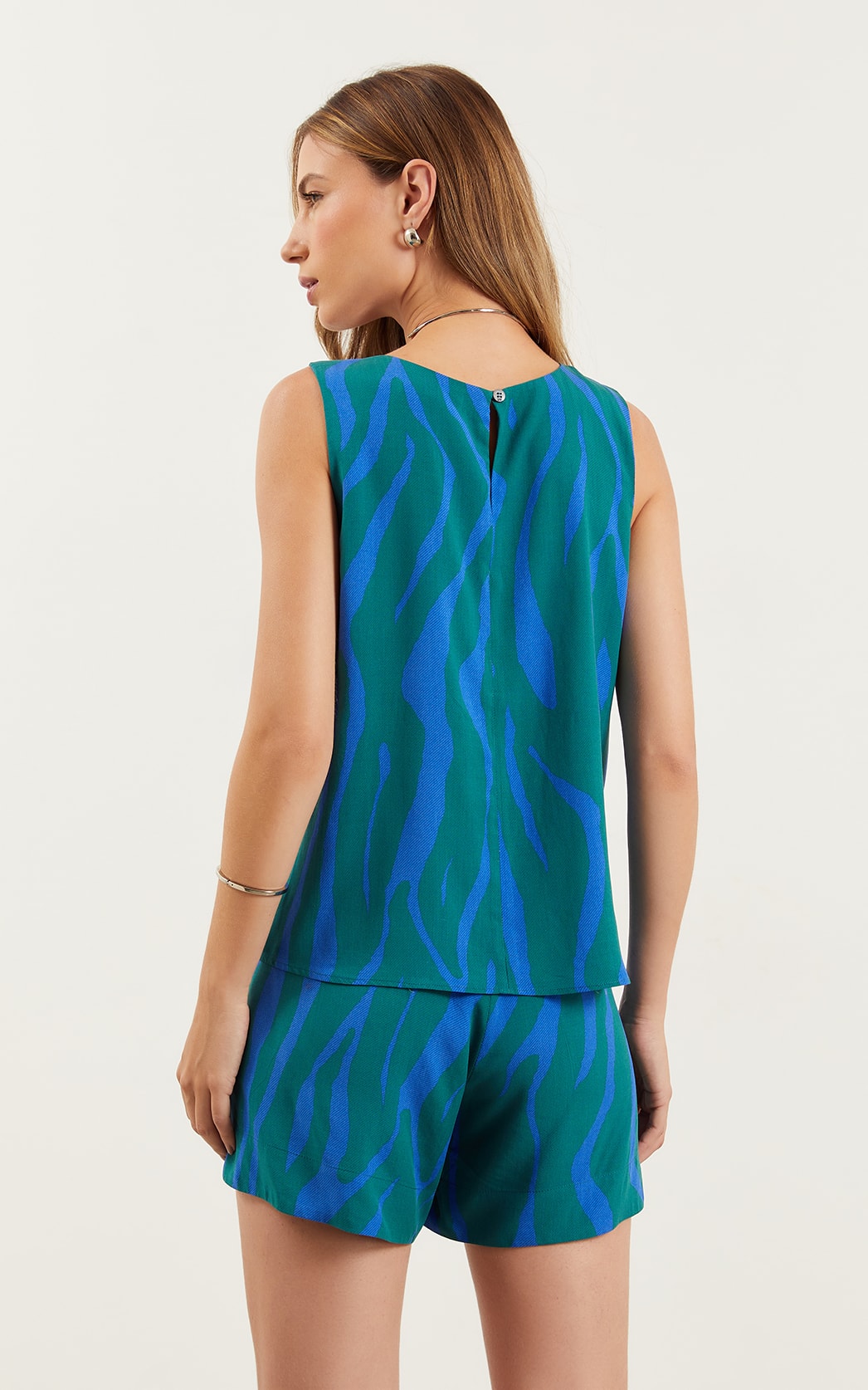 Short Piscine Azul/Verde