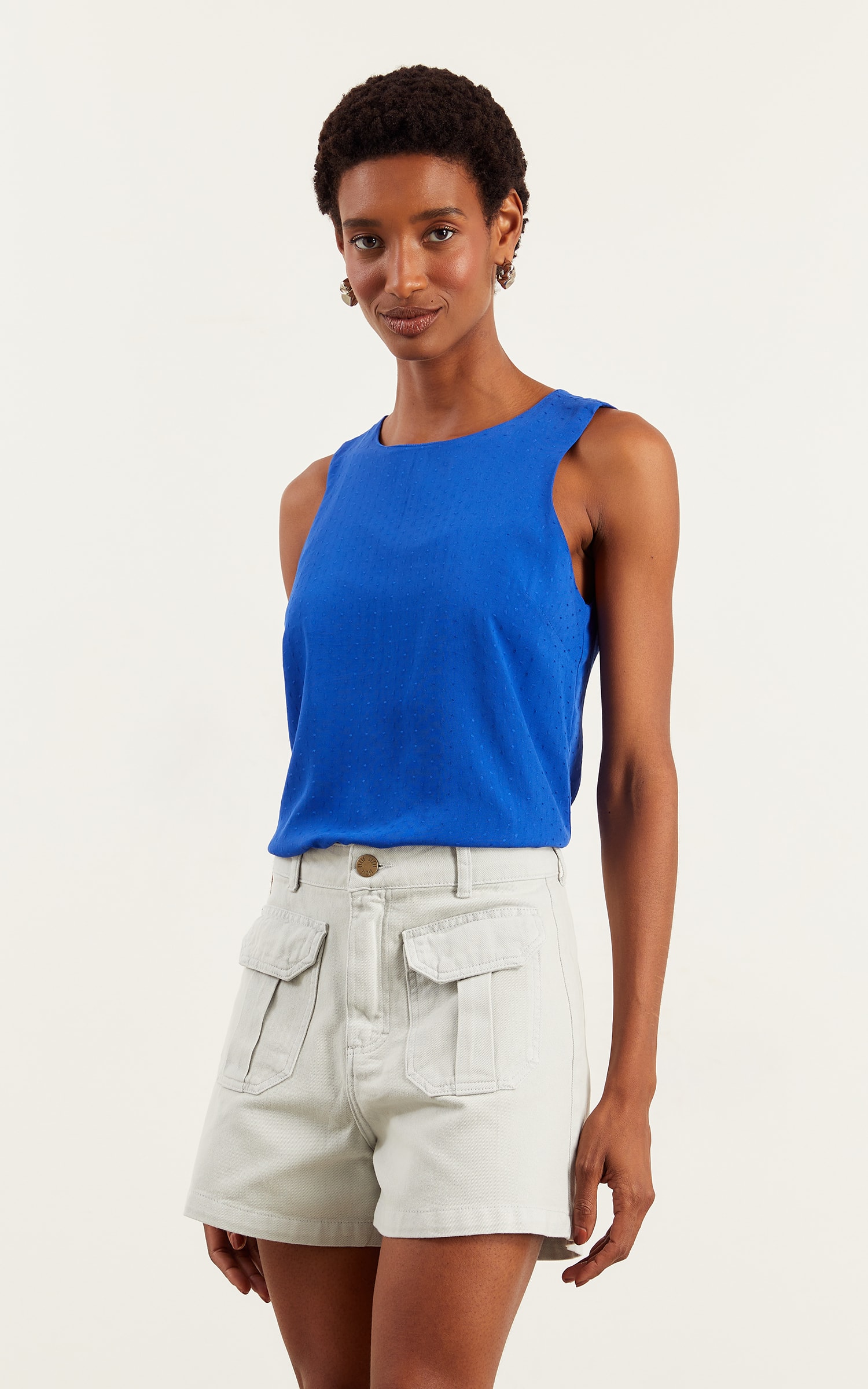 Short Sarja Bolso Gelo