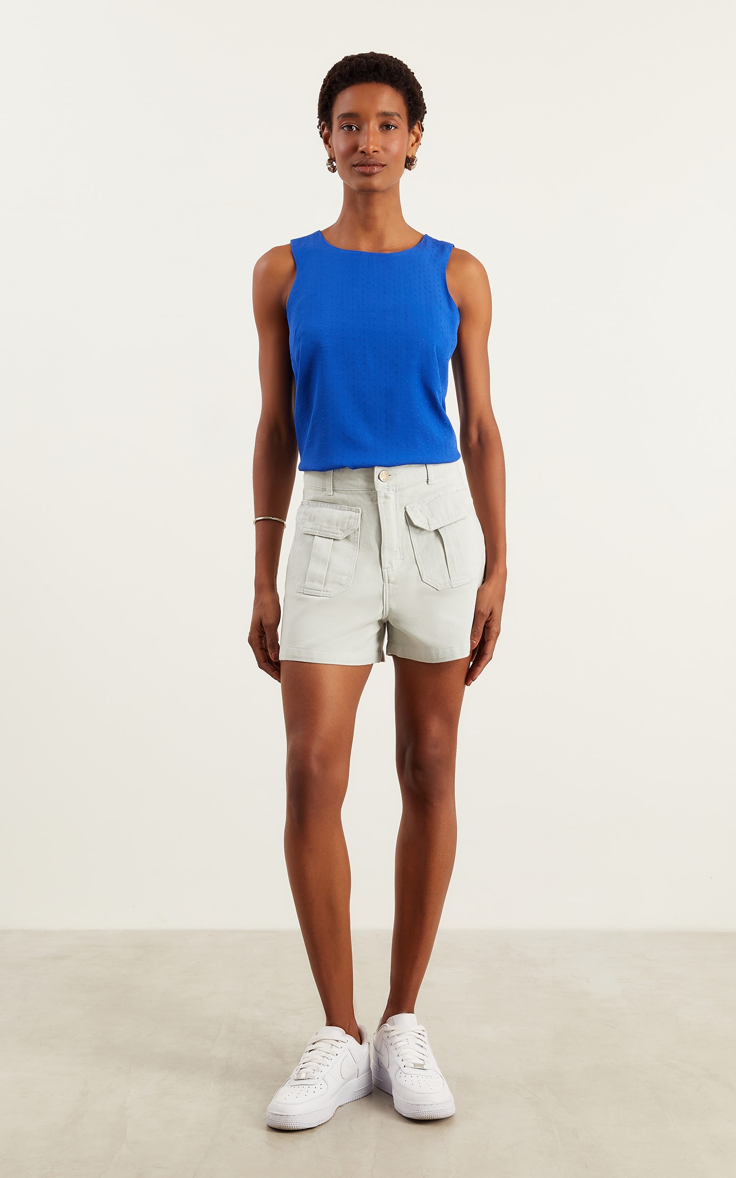 Short Sarja Bolso Gelo