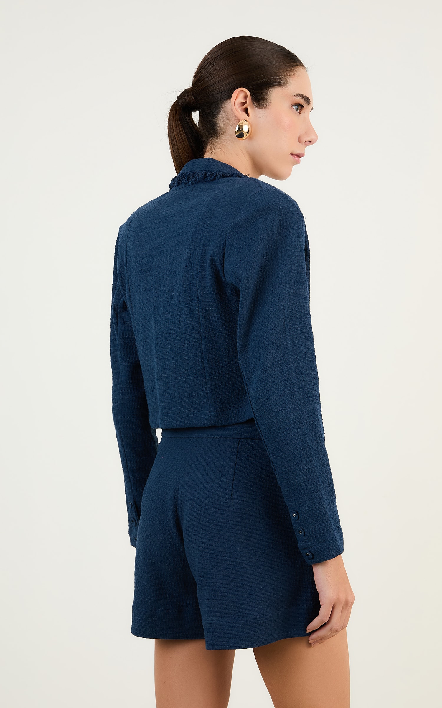 Short Tweed Aspen Marinho