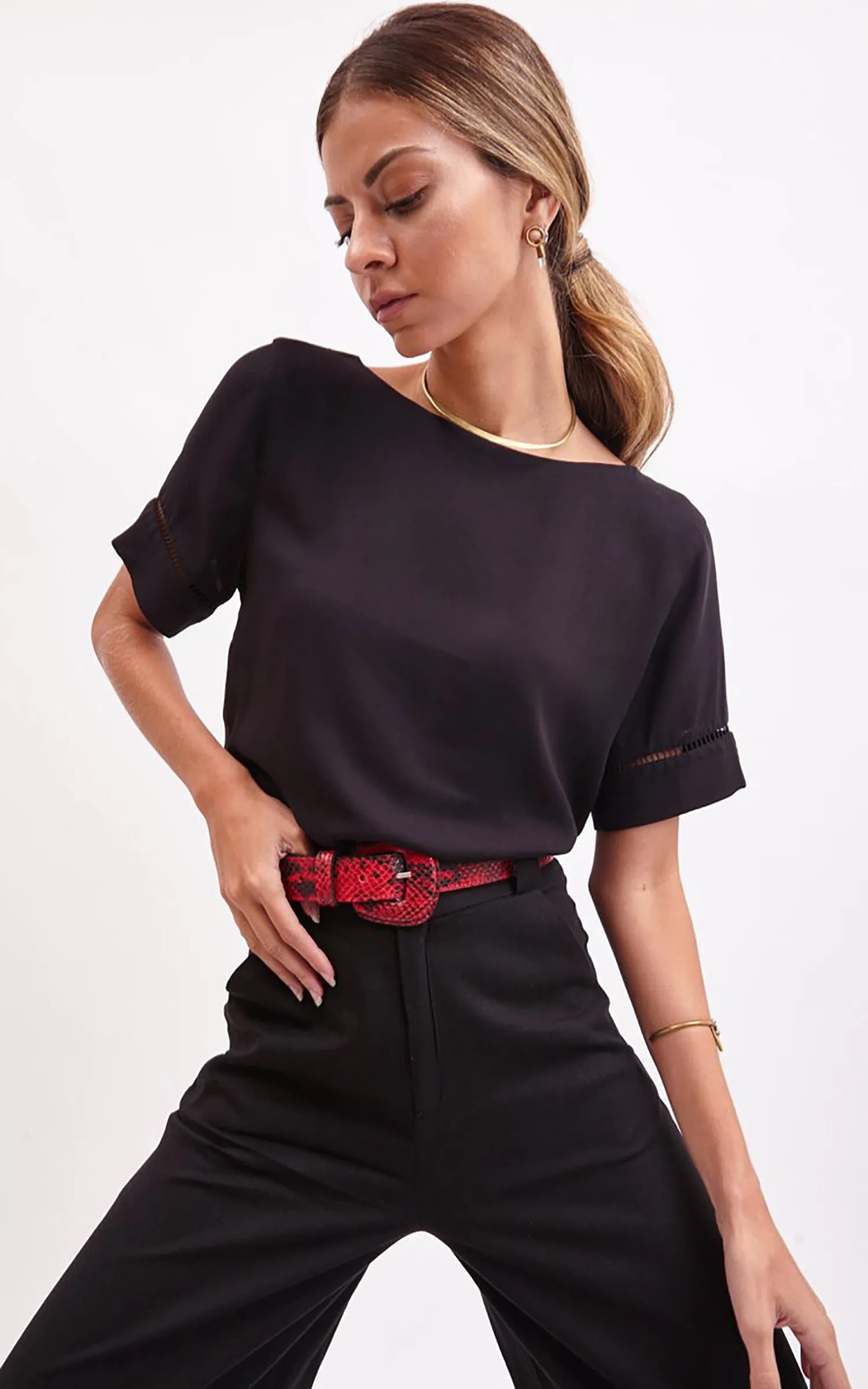 T-Shirt Entremeio Preto