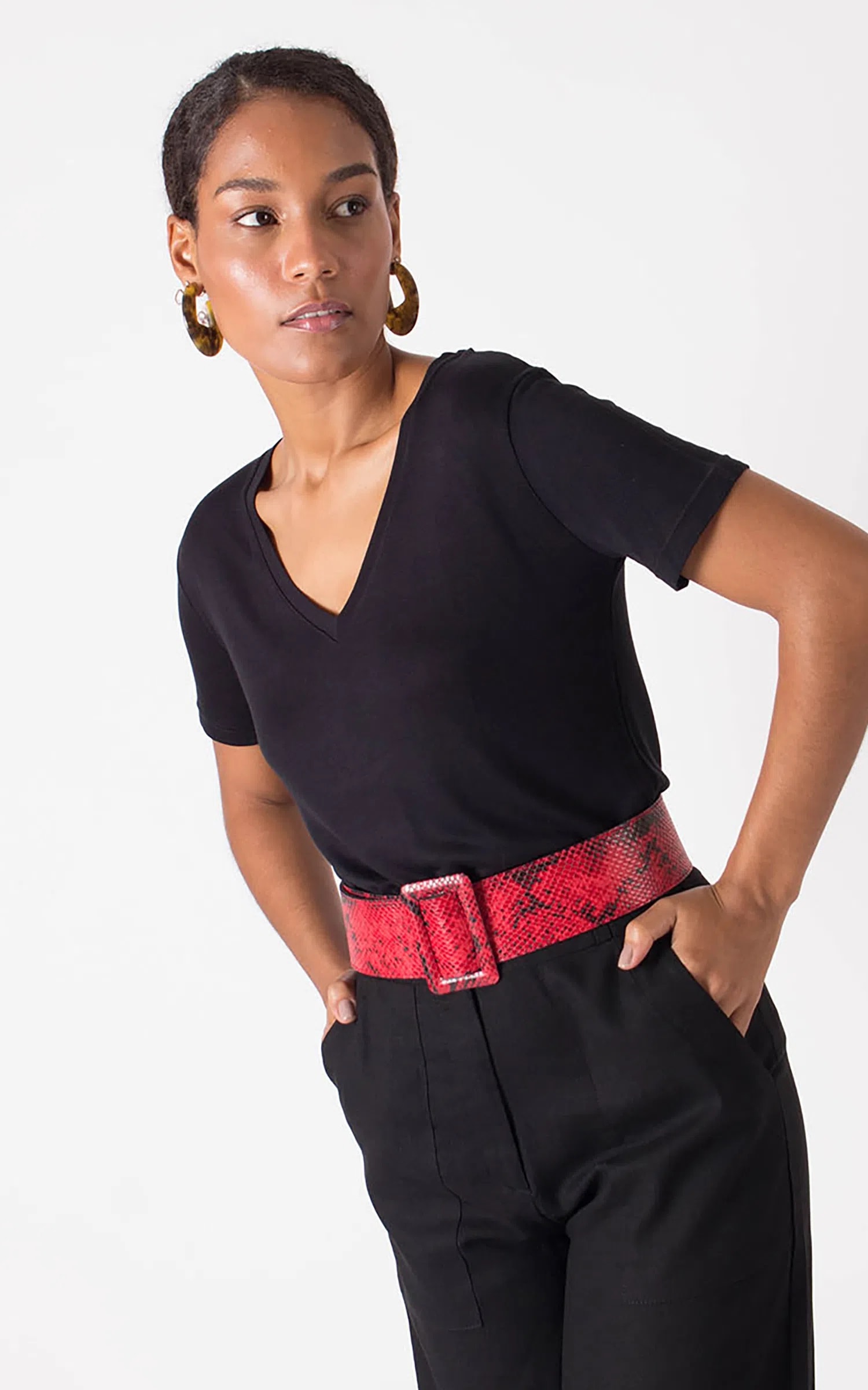 T-Shirt Gola v Preto