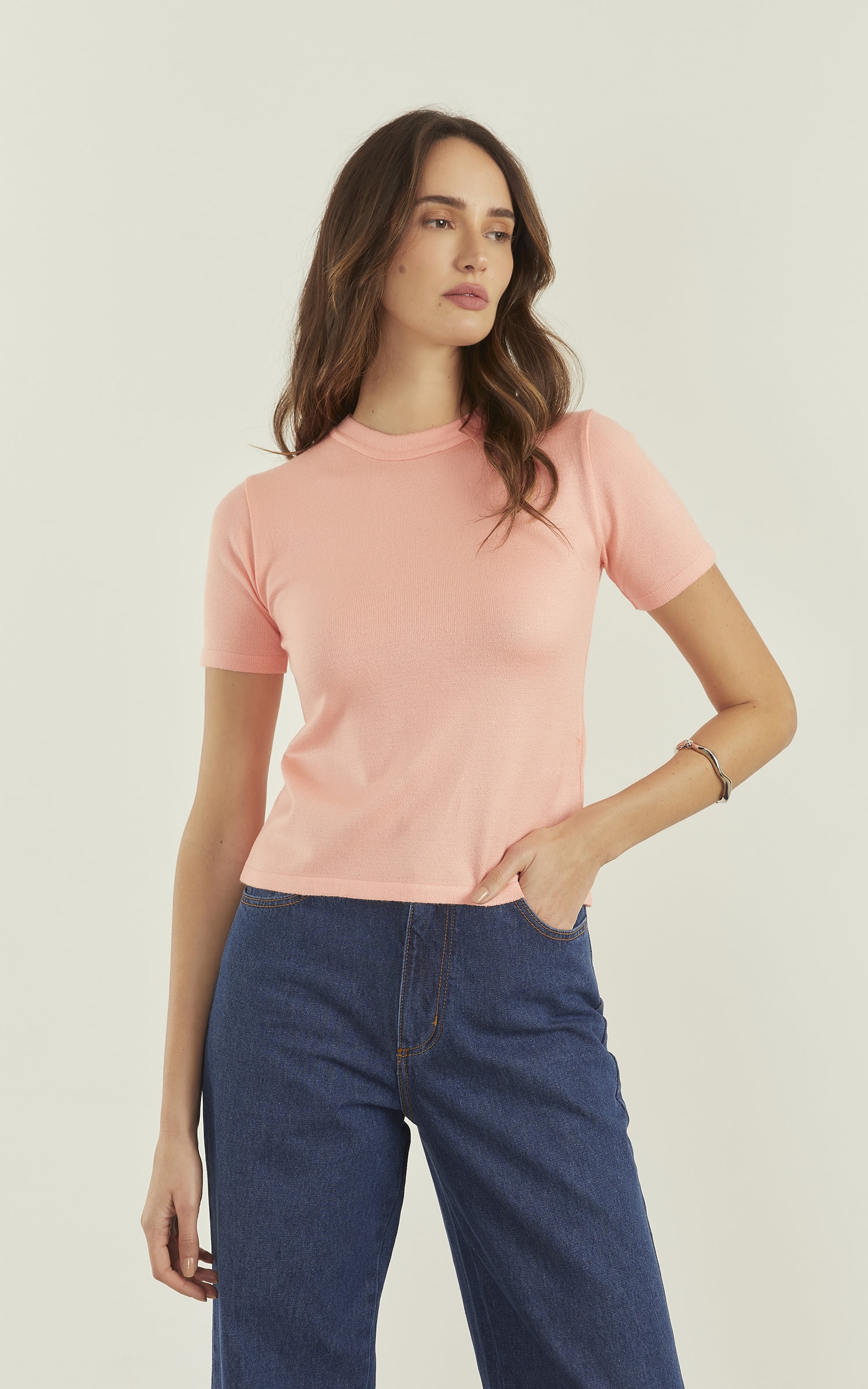t Shirt Golinha Basic Pêssego