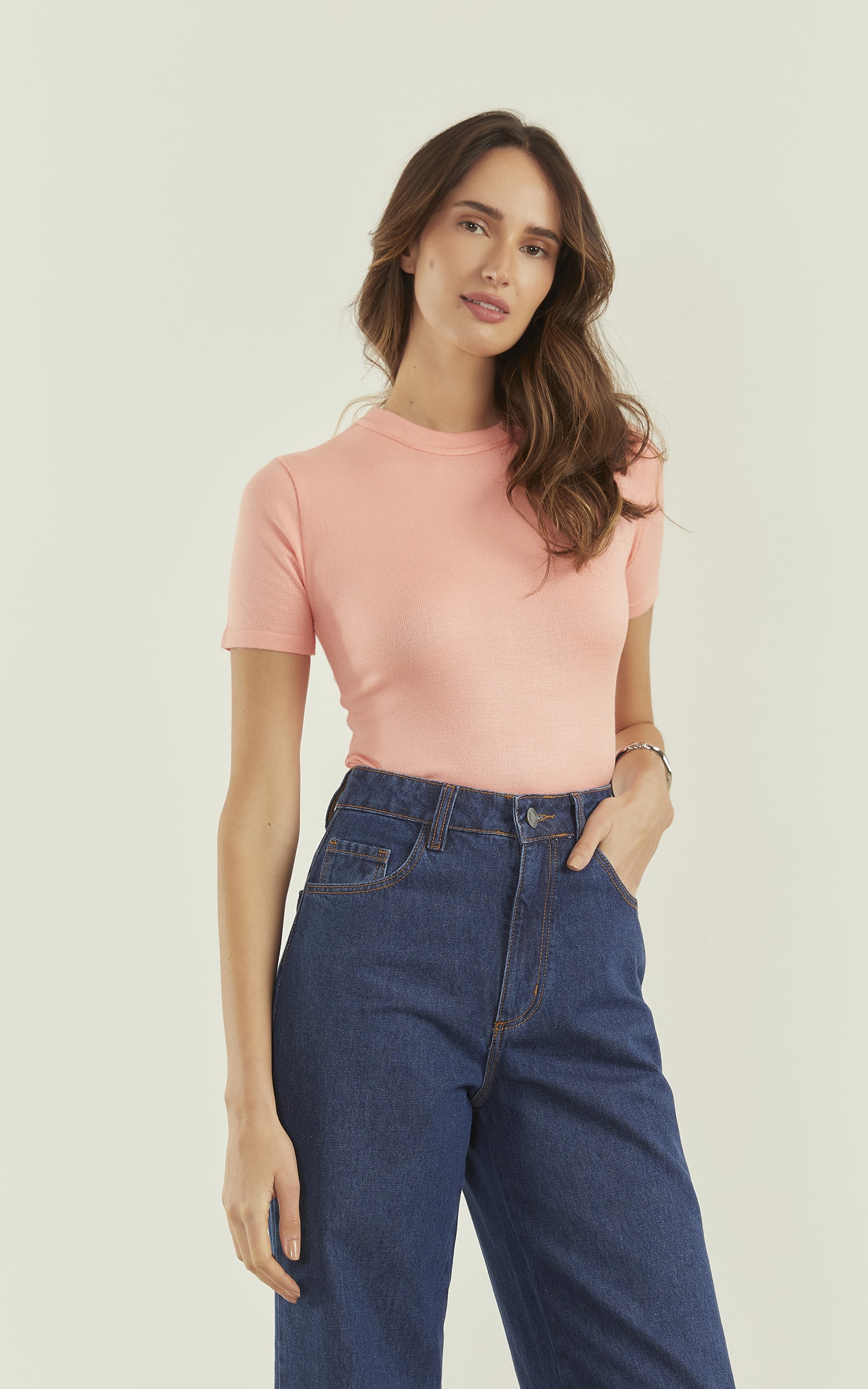 t Shirt Golinha Basic Pêssego