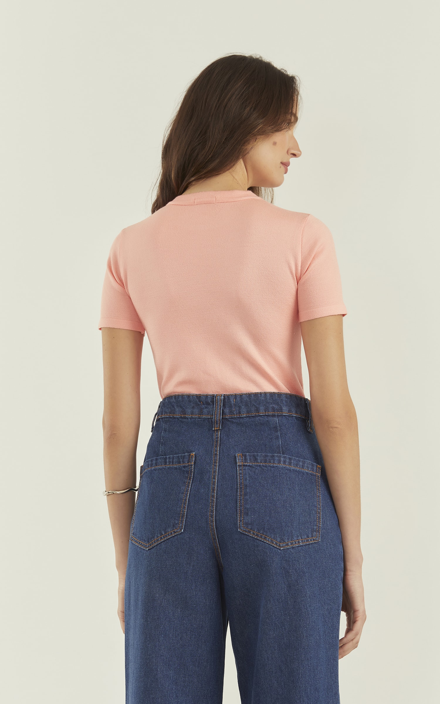 t Shirt Golinha Basic Pêssego