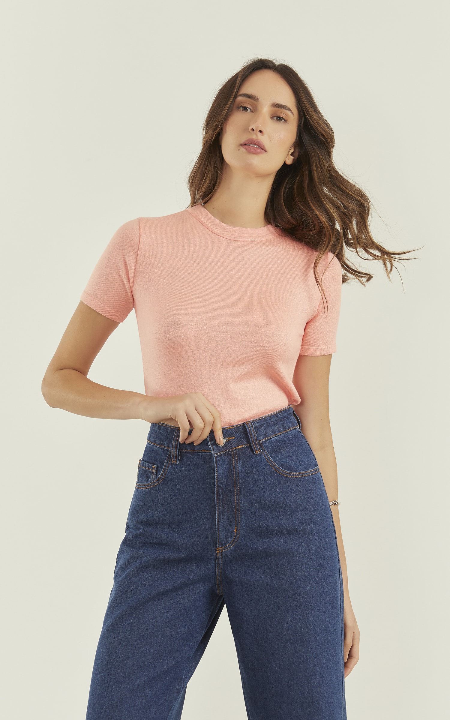 t Shirt Golinha Basic Pêssego