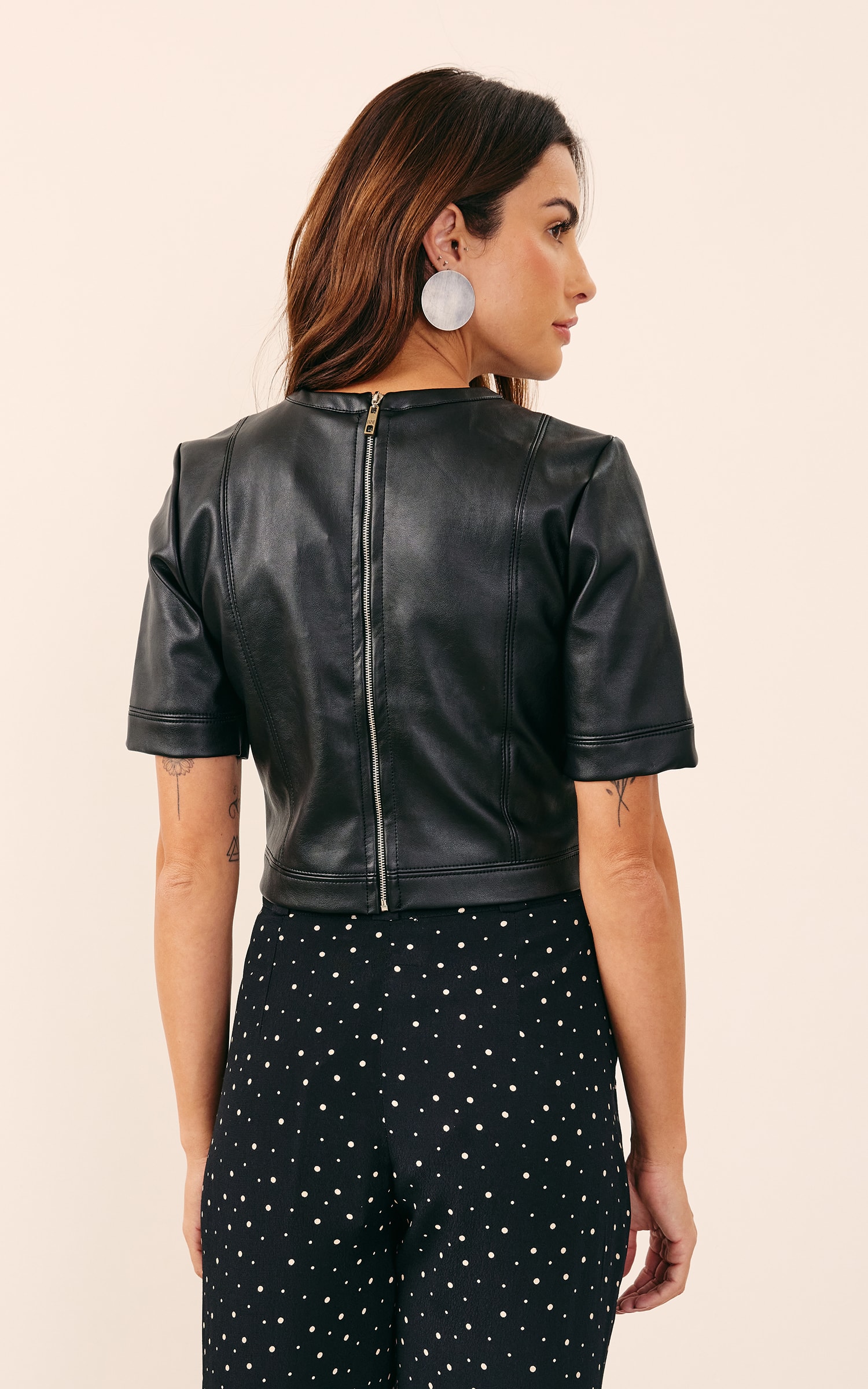 t Shirt Like Leather Preto