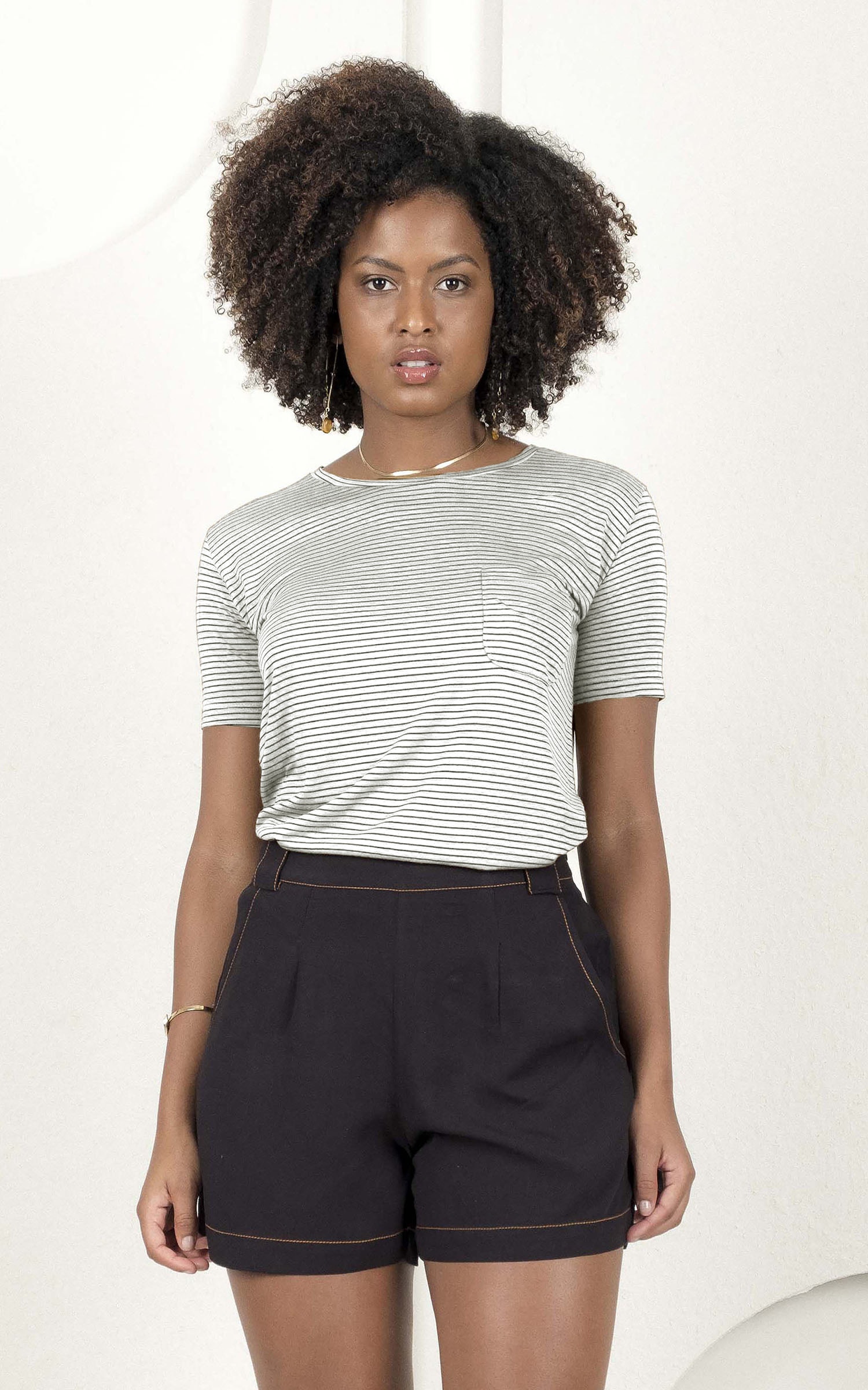 T-Shirt Listra Bolso Off White
