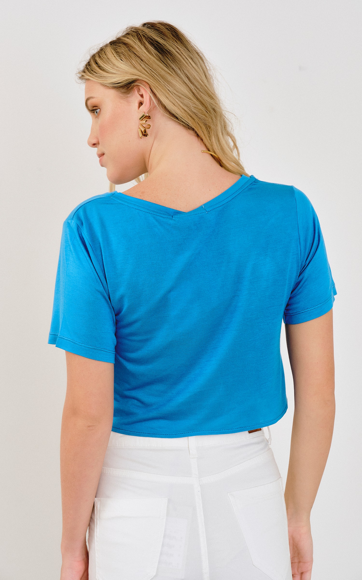 T-Shirt Malha Torcida Azul