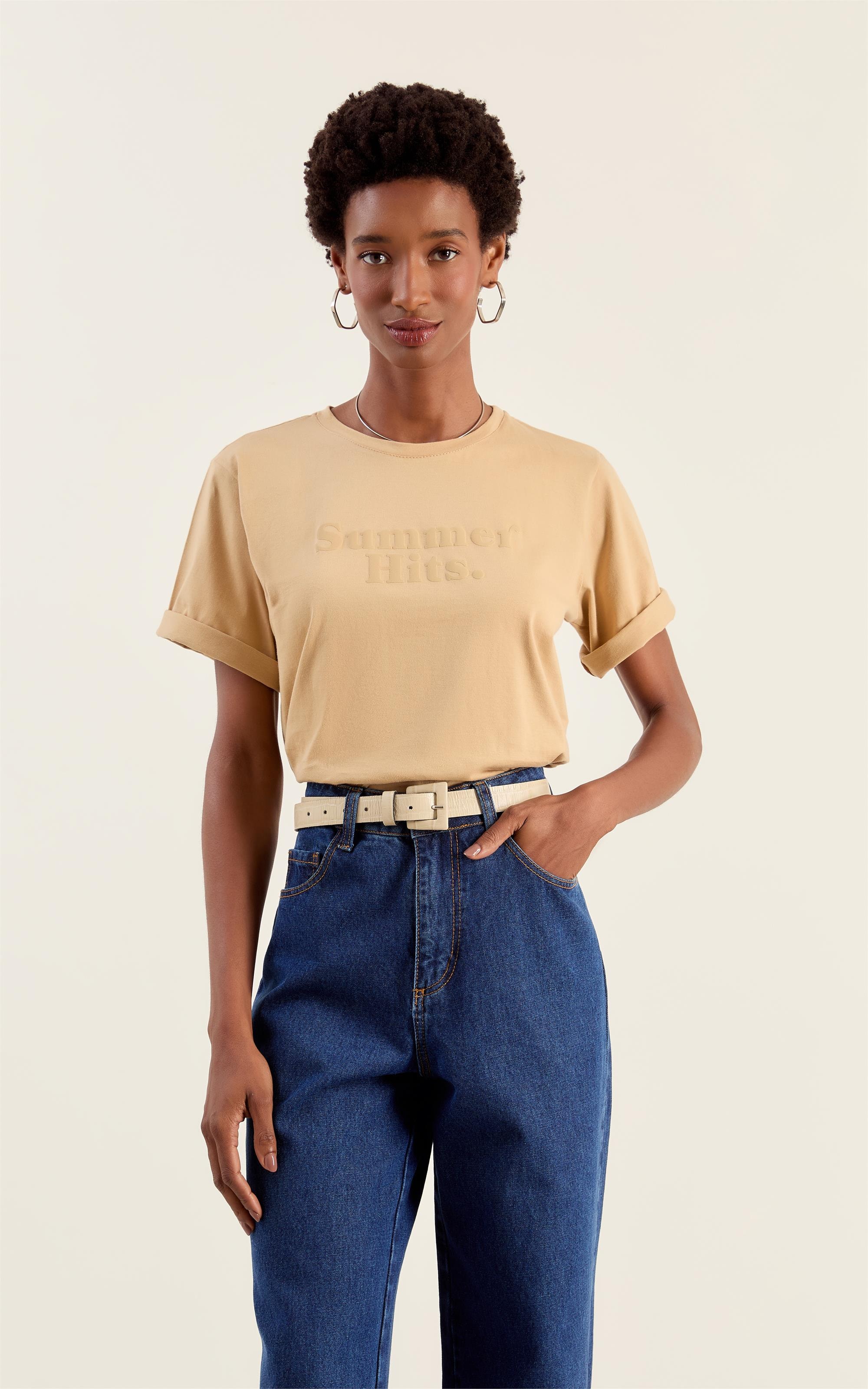 T-Shirt Summer Hits Caqui
