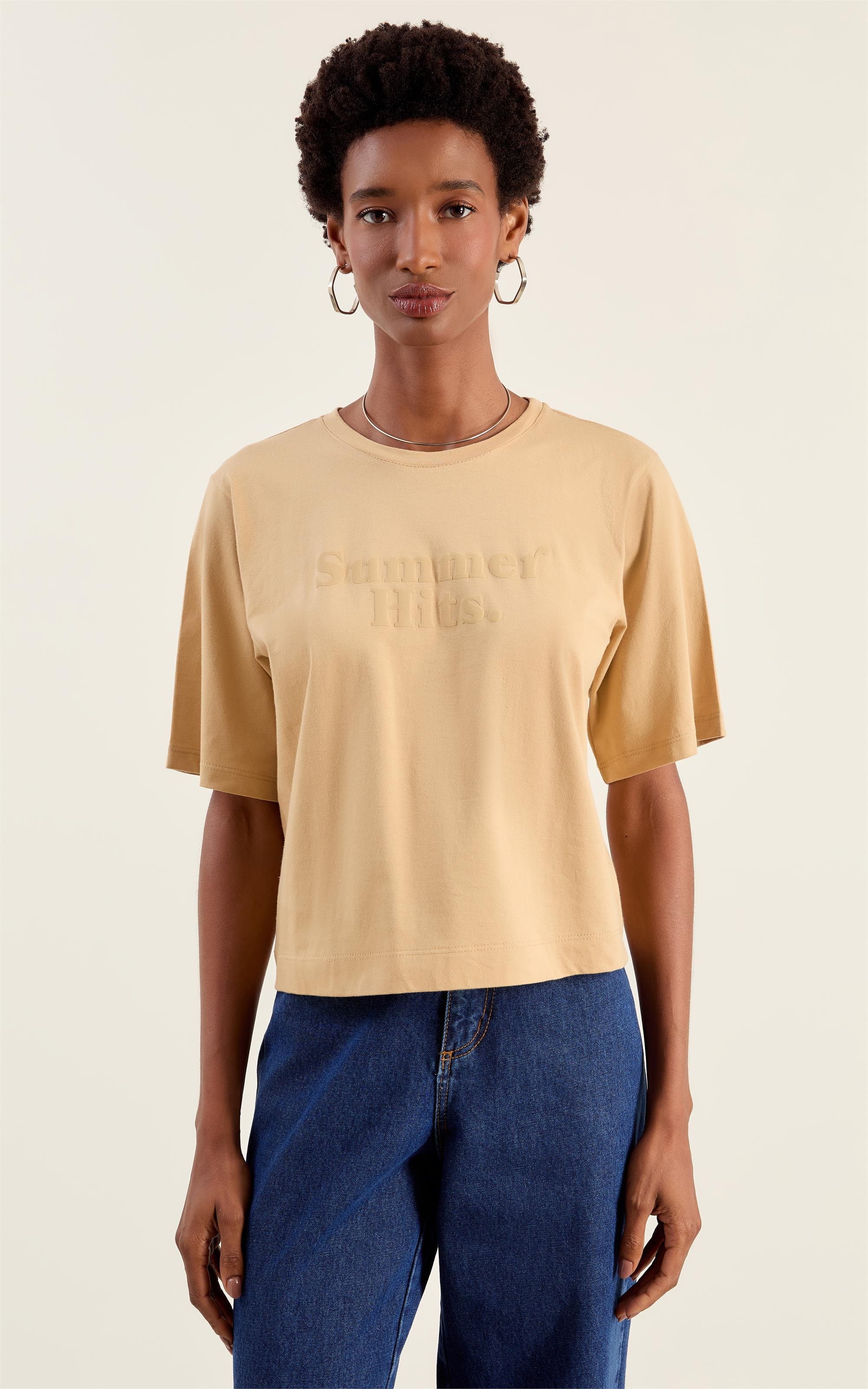 T-Shirt Summer Hits Caqui