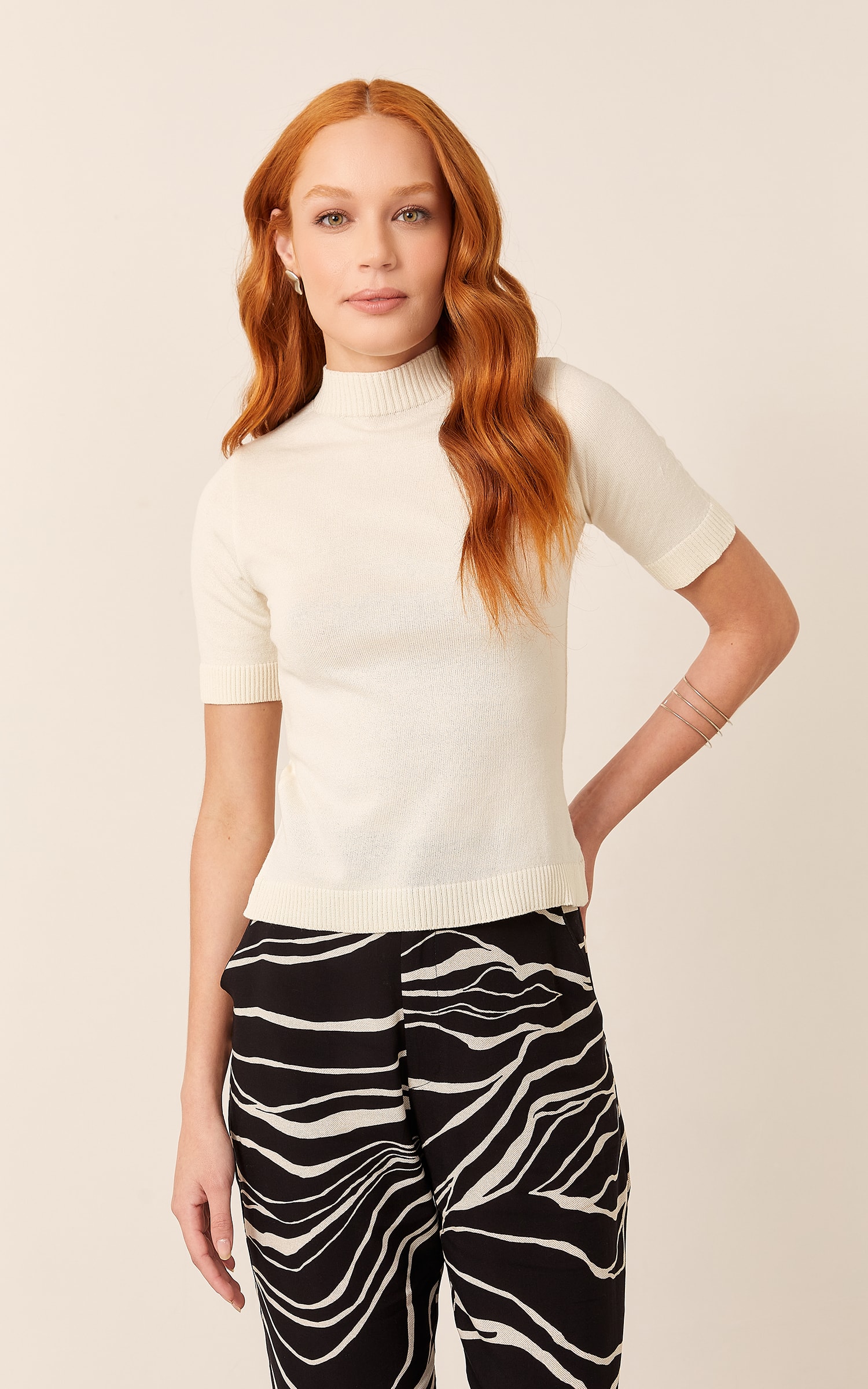 T-Shirt Tricot Golinha Basic Off White