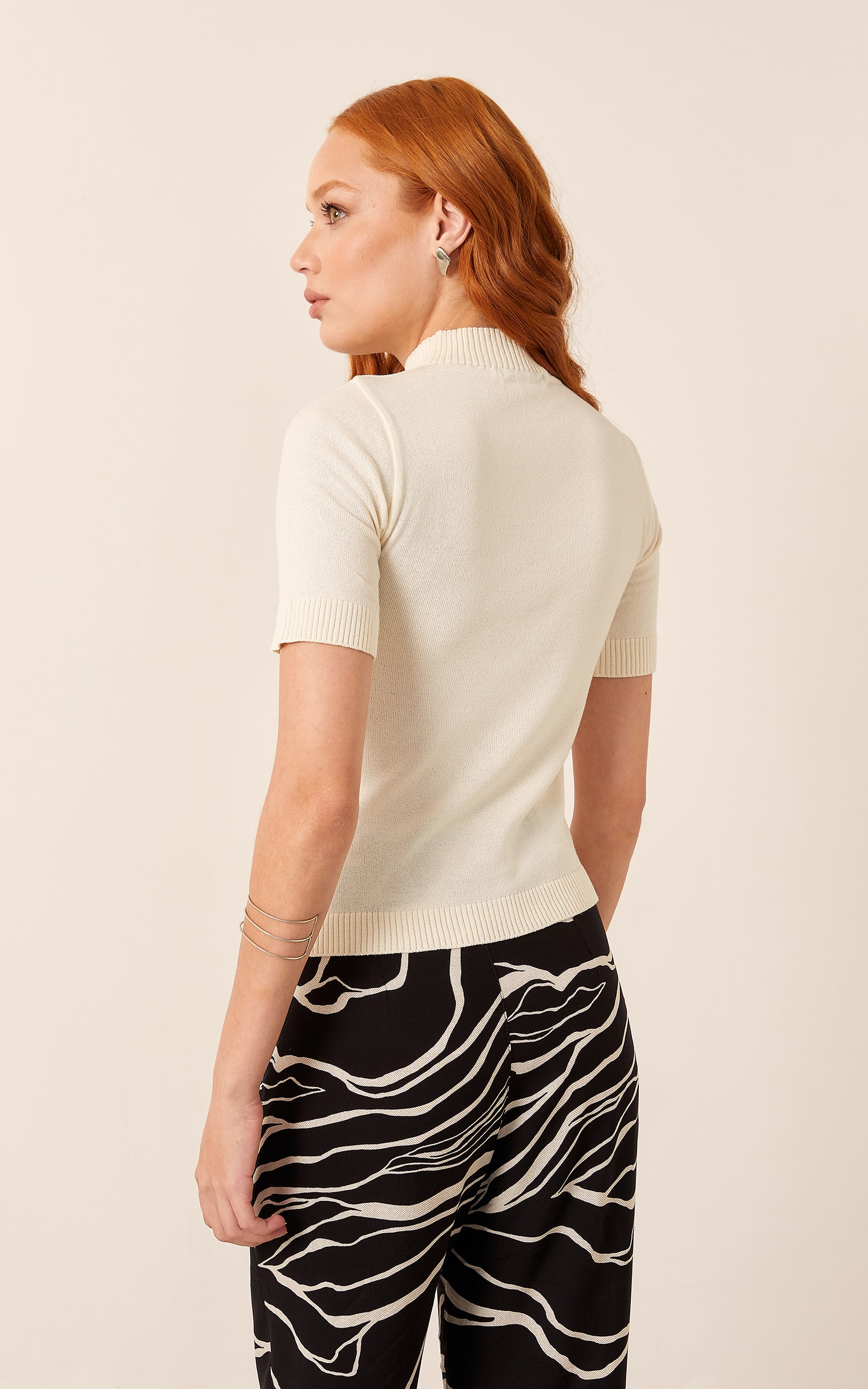 T-Shirt Tricot Golinha Basic Off White