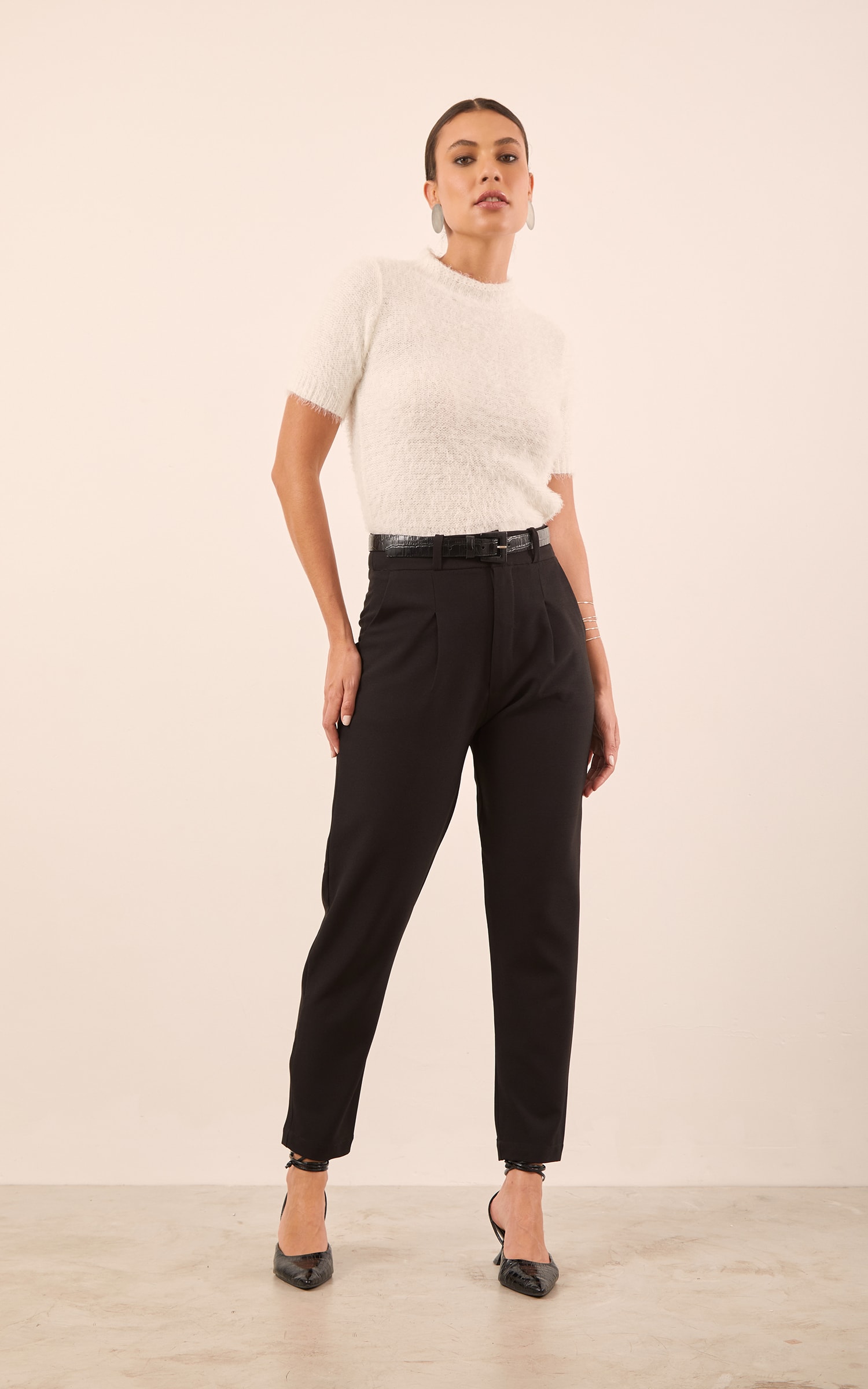 T-Shirt Tricot Pelinho Off White