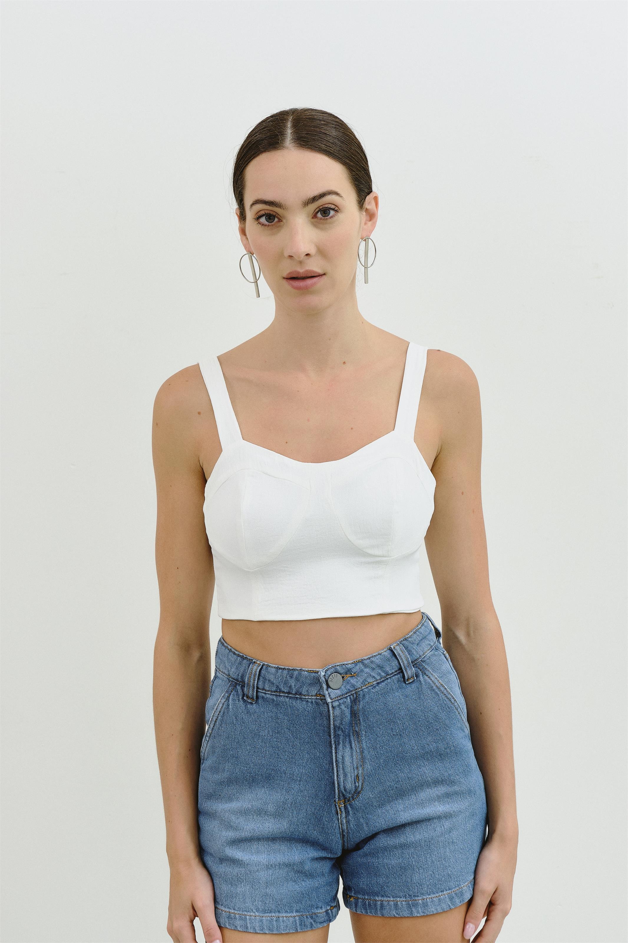 Top Cordel Amarelo