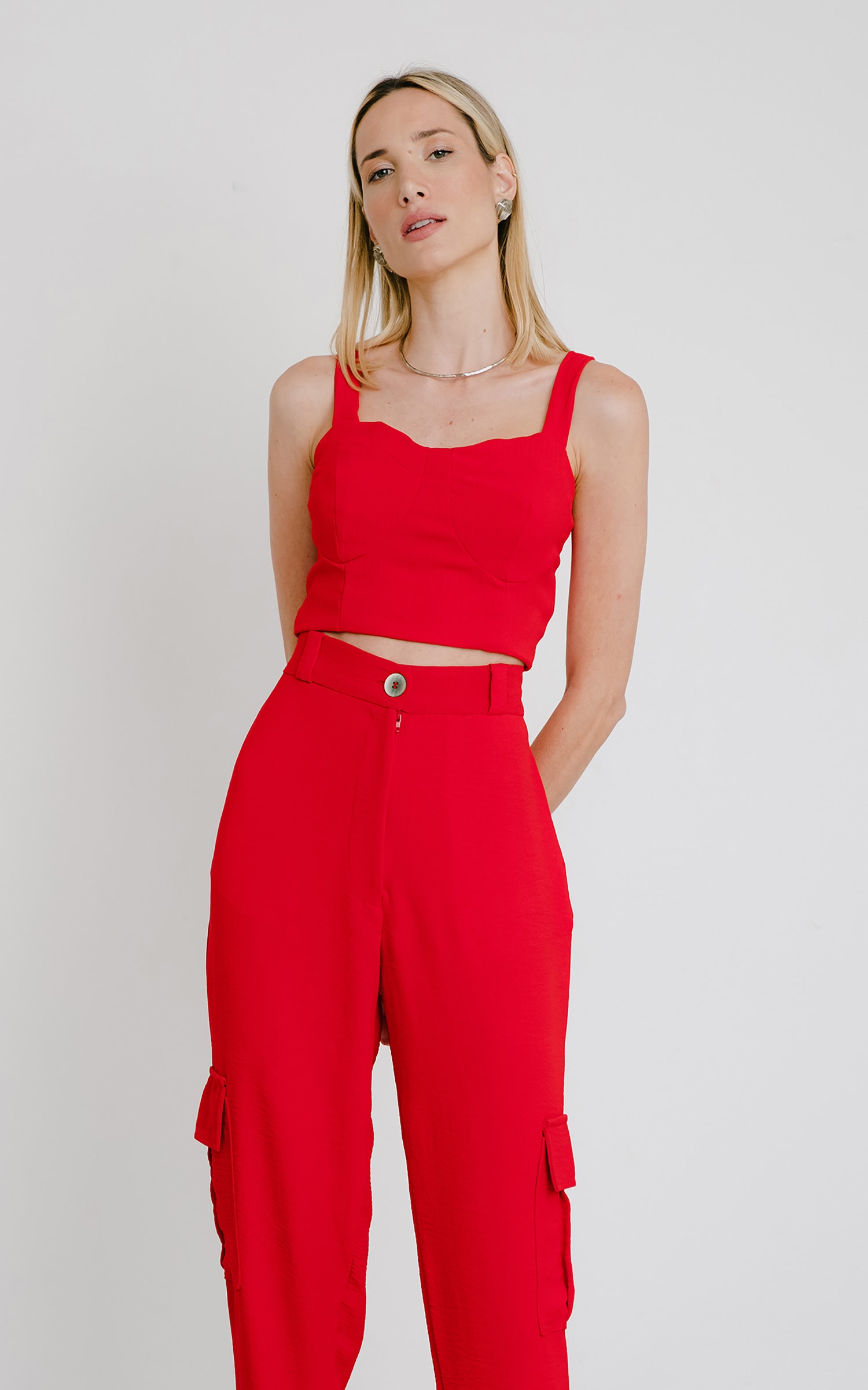 Top Cordel Vermelho