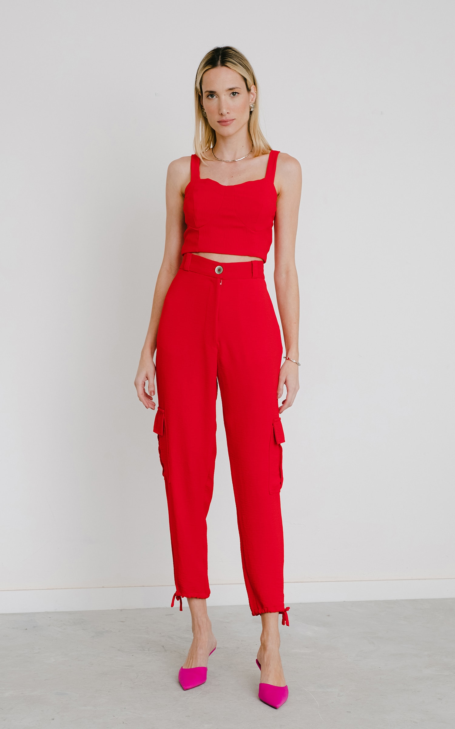 Top Cordel Vermelho