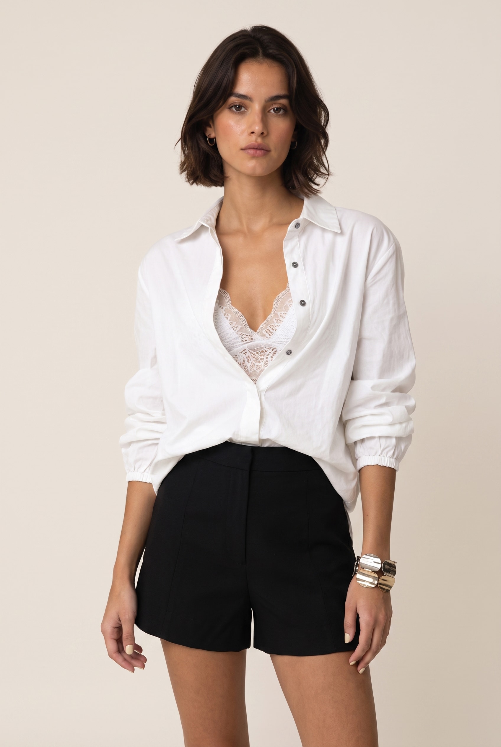 Top de Renda Off White