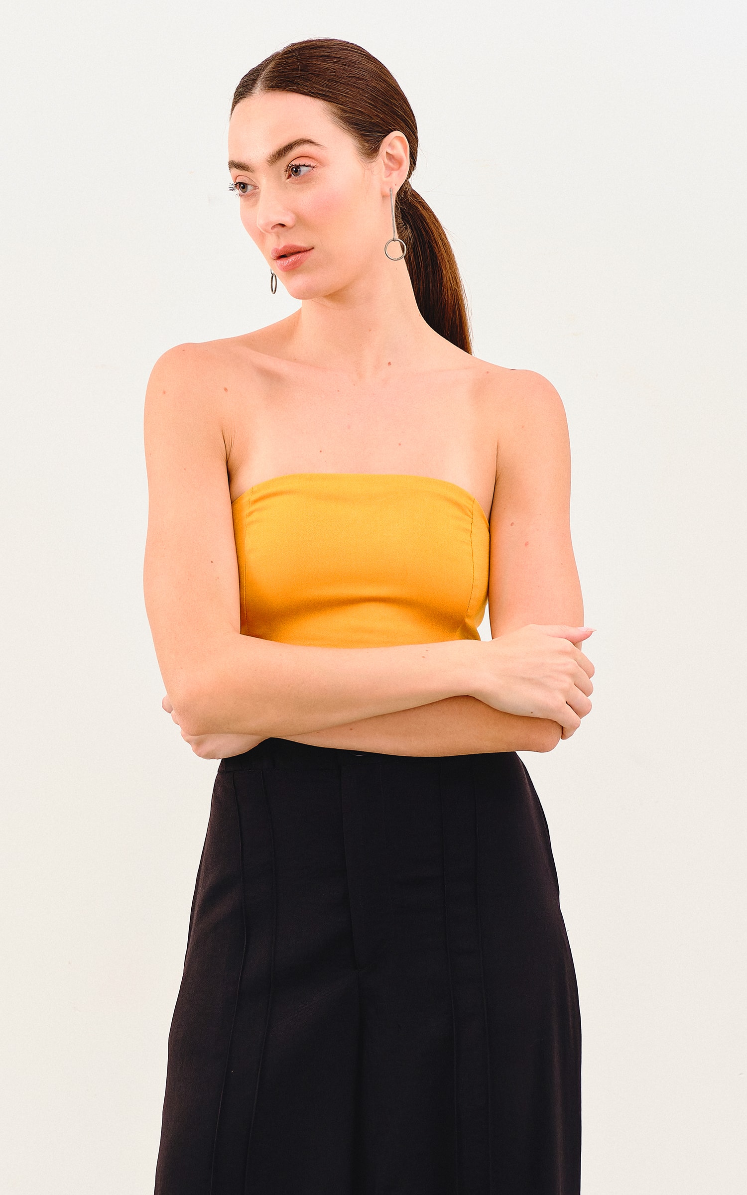 Top Faixa Clean Amarelo