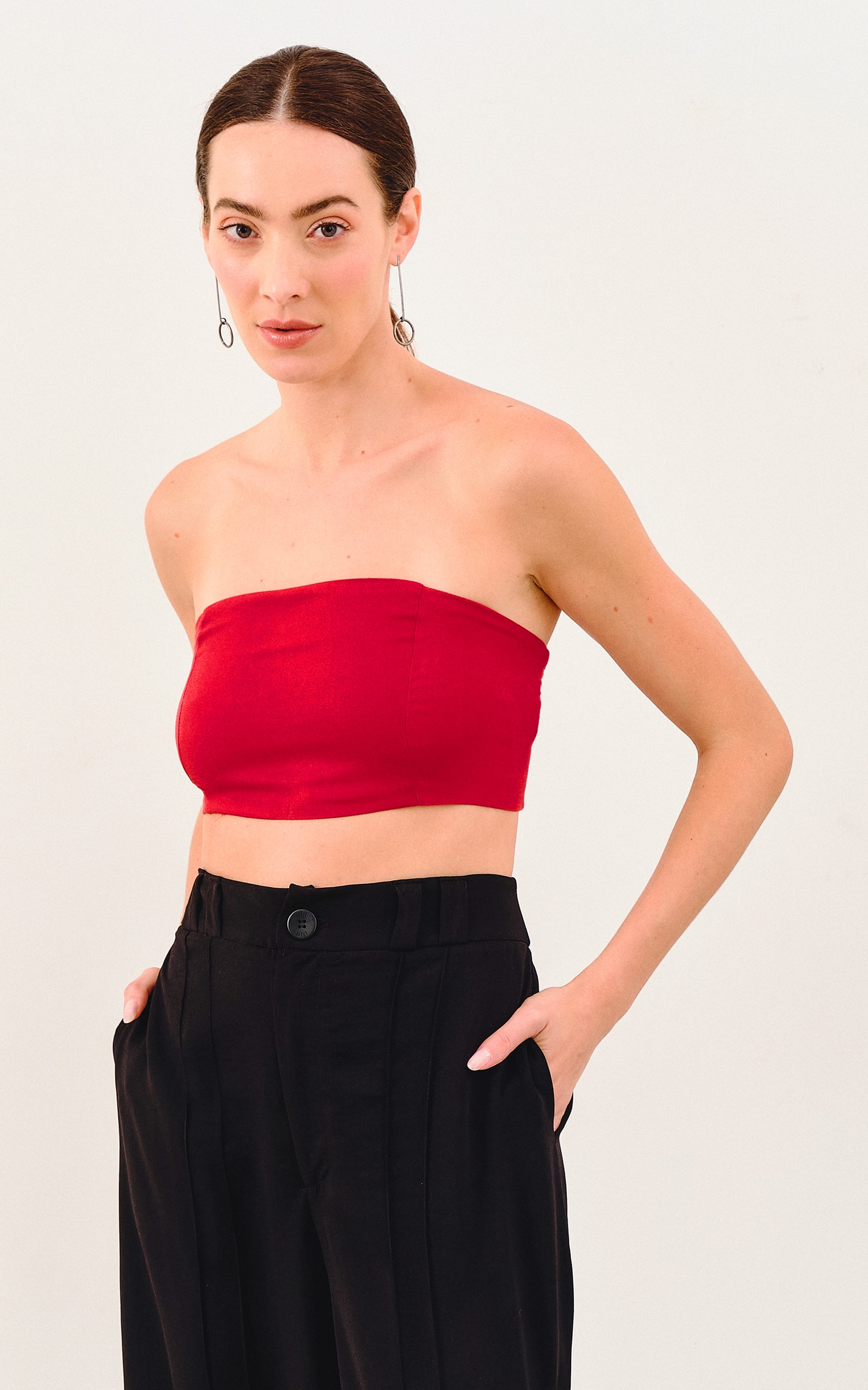 Top Faixa Clean Vermelho