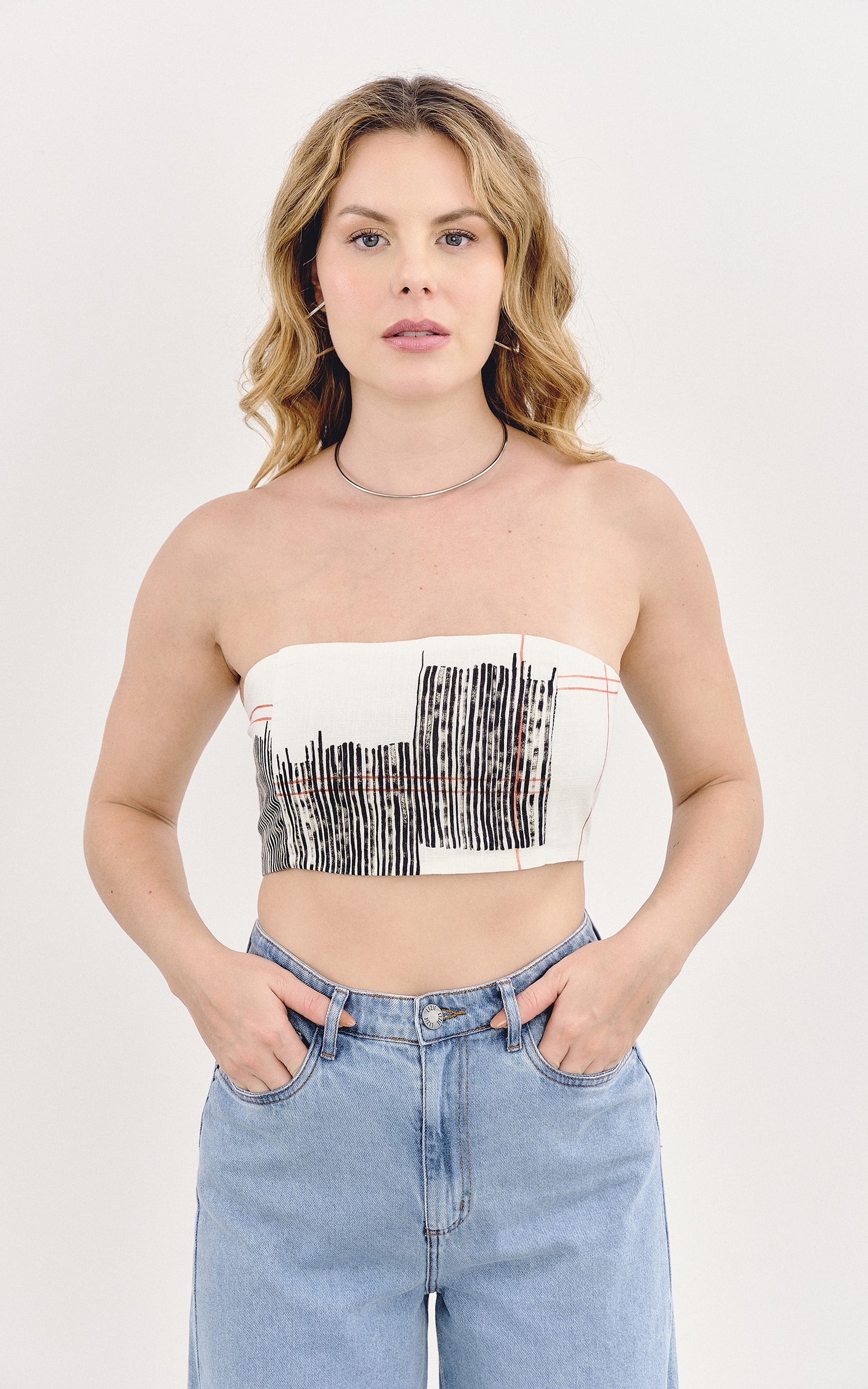 Top Faixa Contemporany Off White