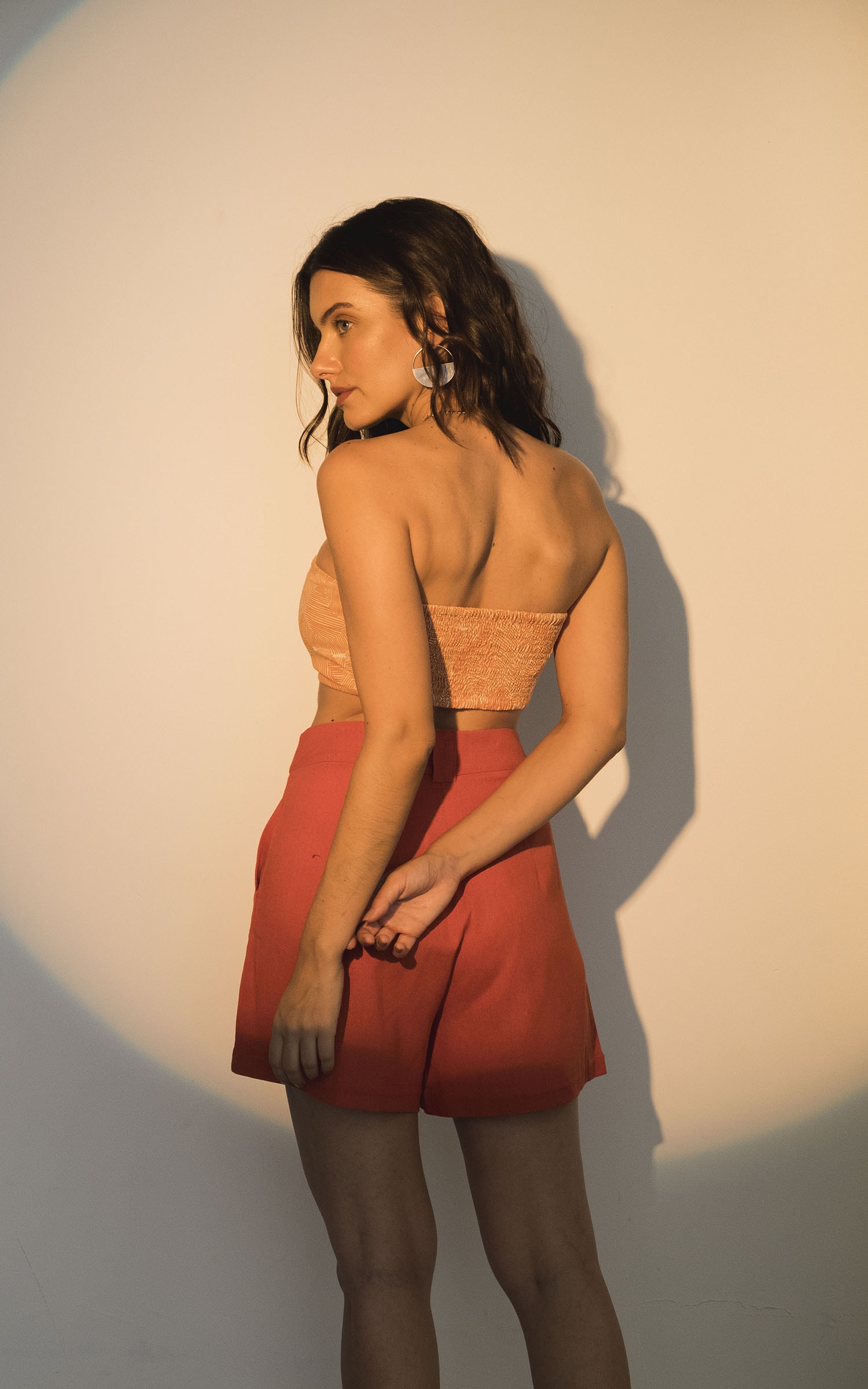 Top Faixa Espiral Laranja