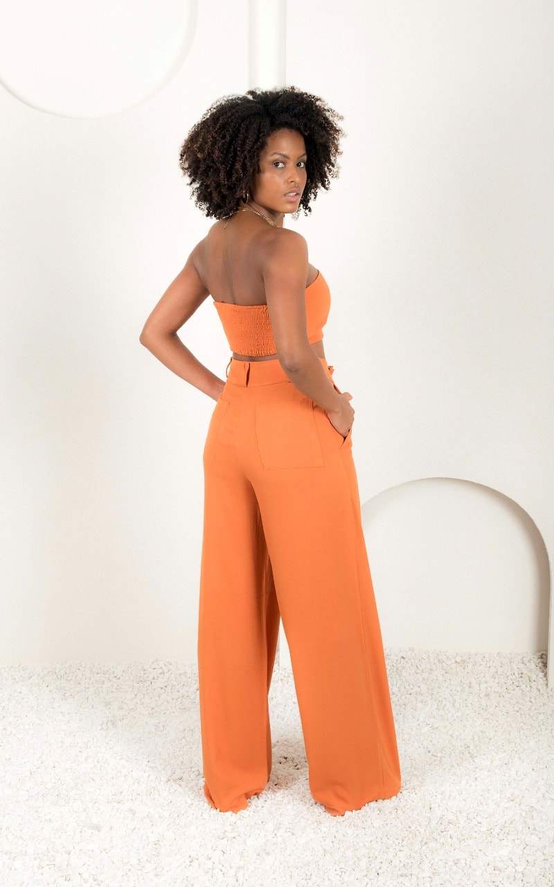Top Faixa Linen Telha