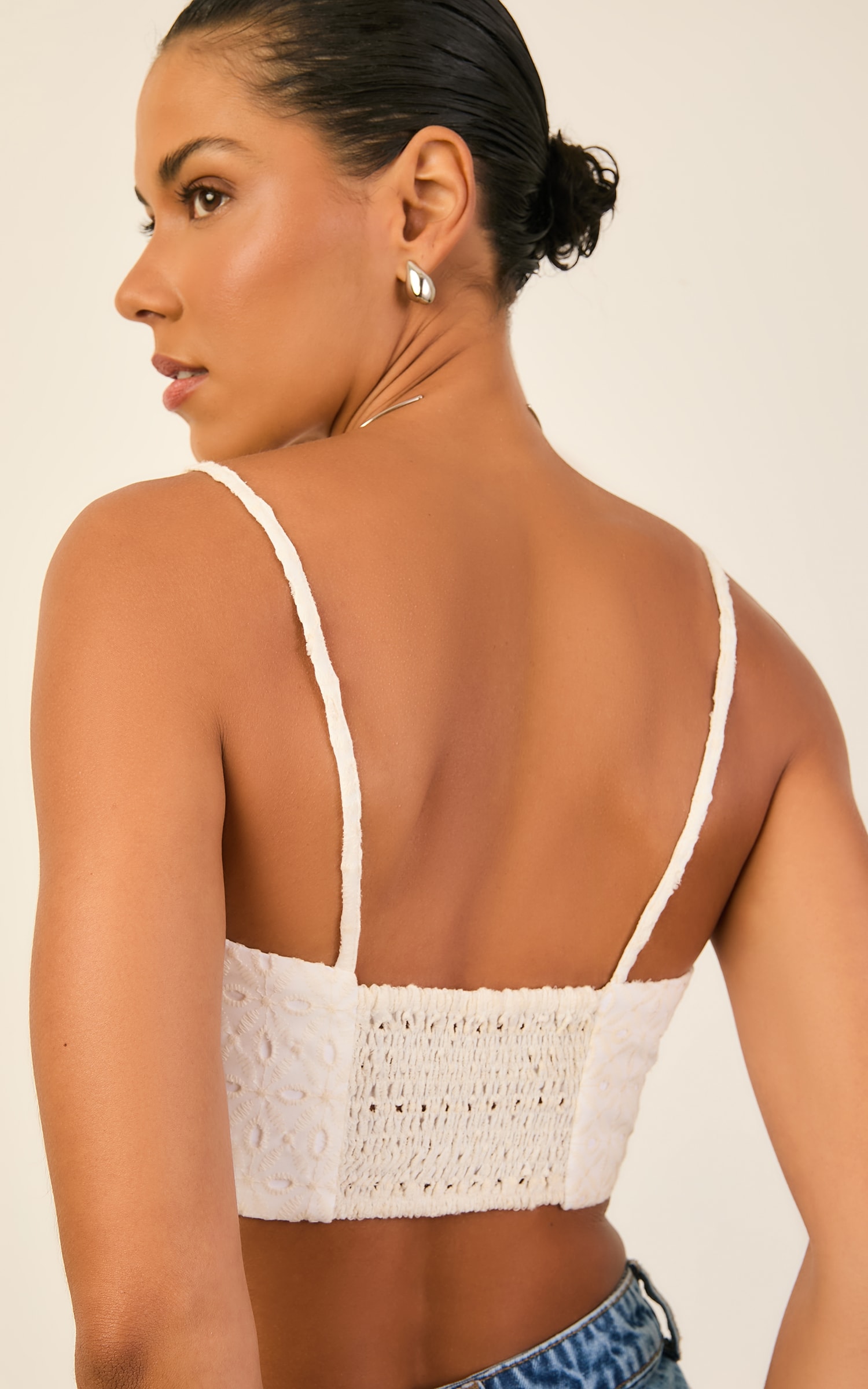 Top Laise Atelie Off White