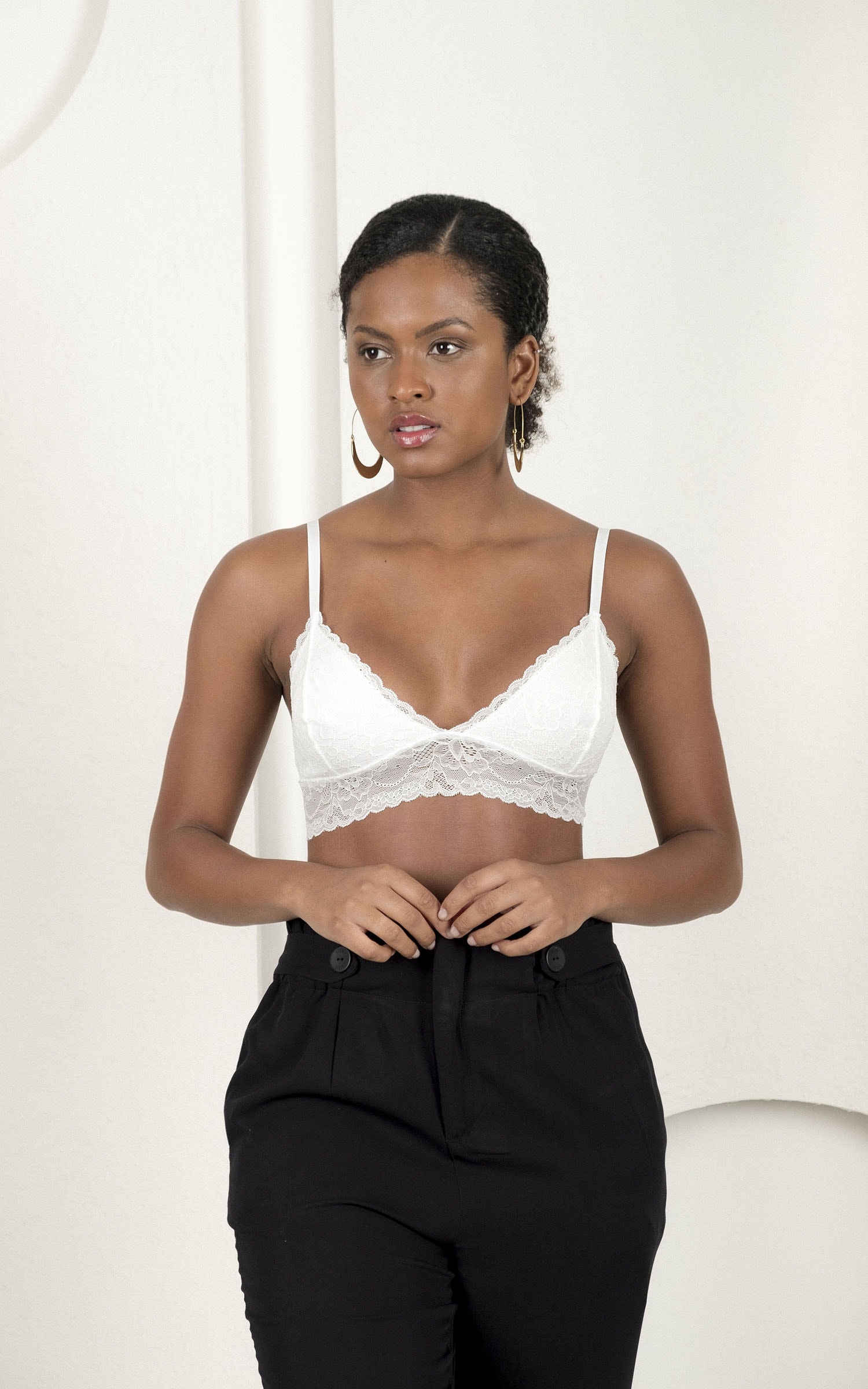 Top Renda Art Off White