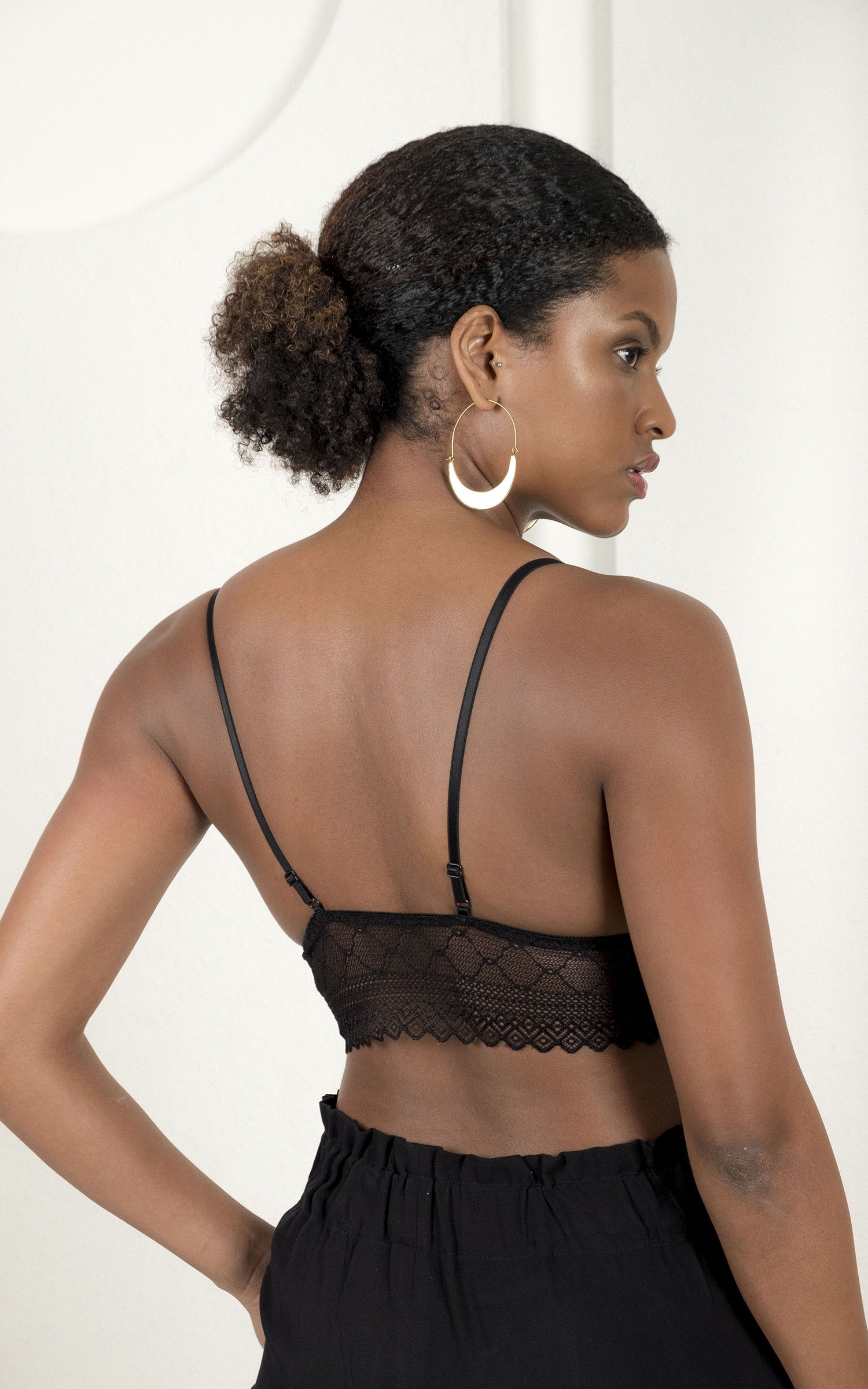 Top Renda Art Preto