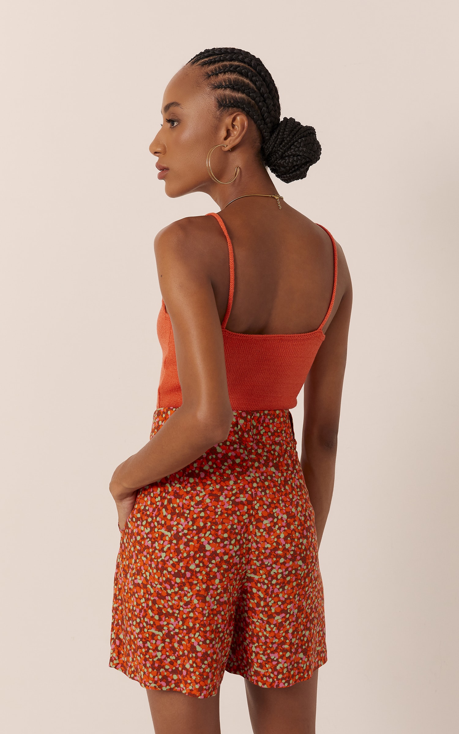 Top Tricot Alcinha Colors Laranja