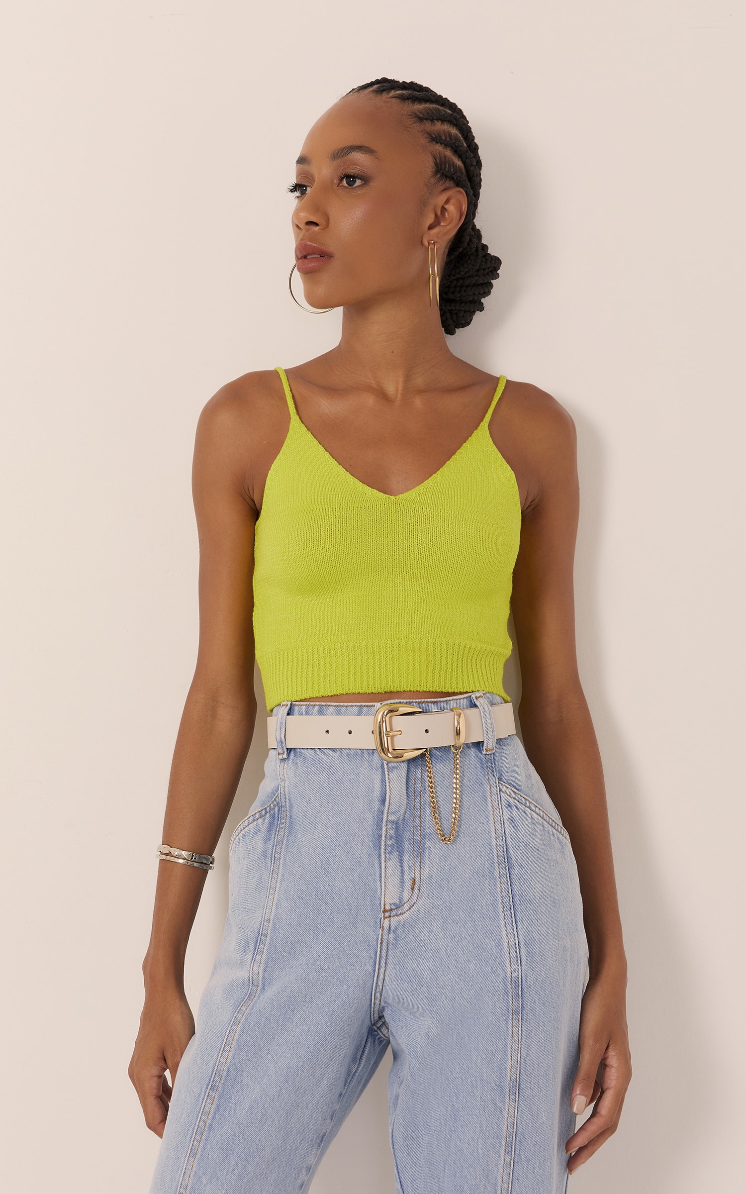 Top Tricot Alcinha Colors Lima