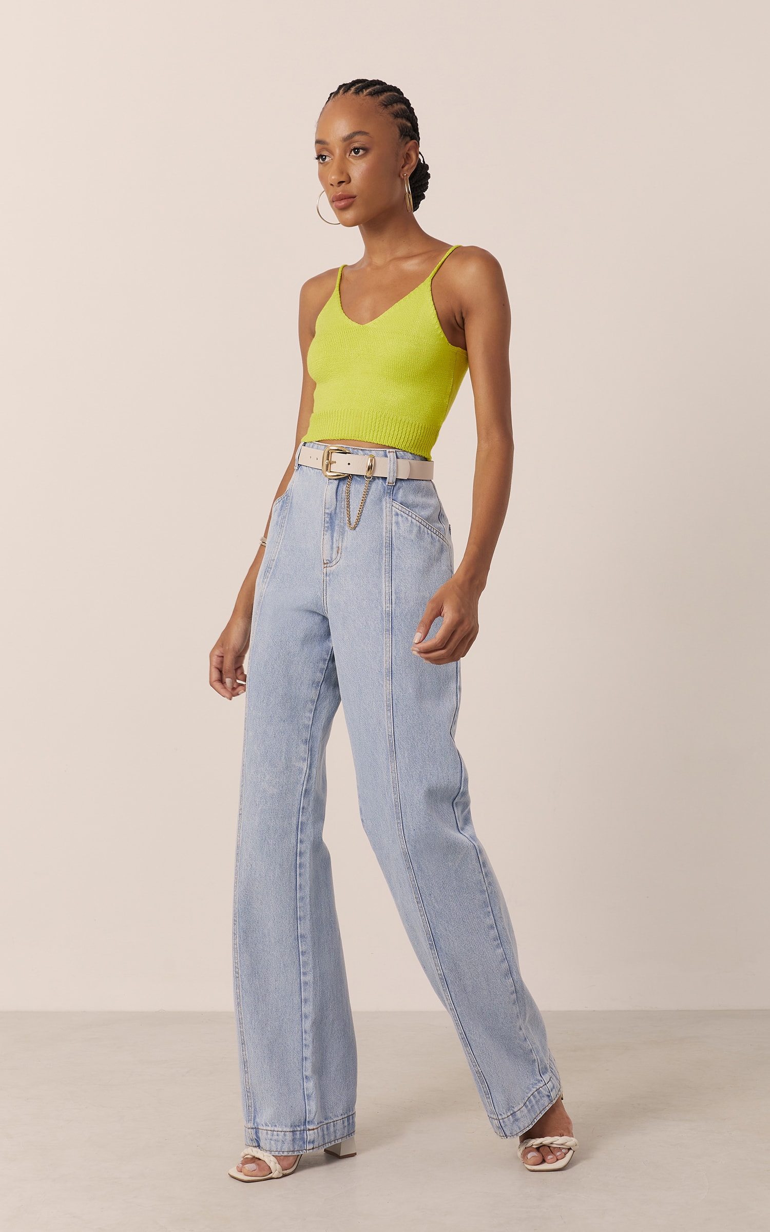 Top Tricot Alcinha Colors Lima