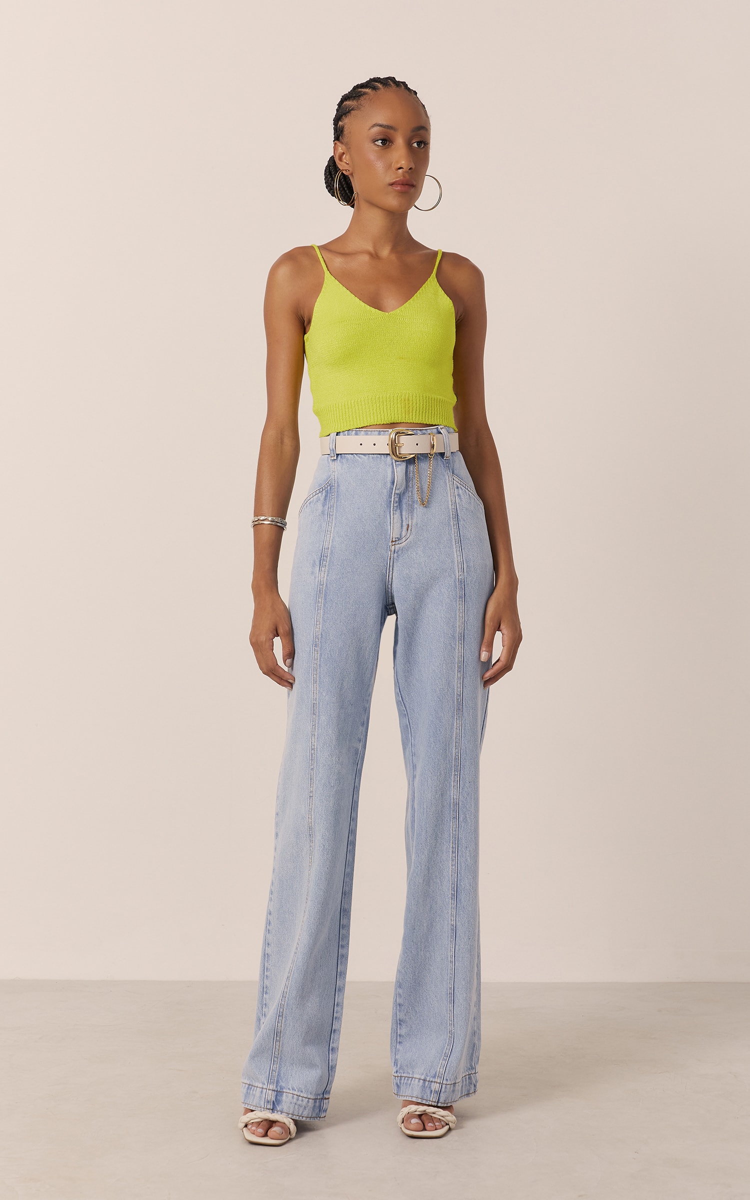 Top Tricot Alcinha Colors Lima