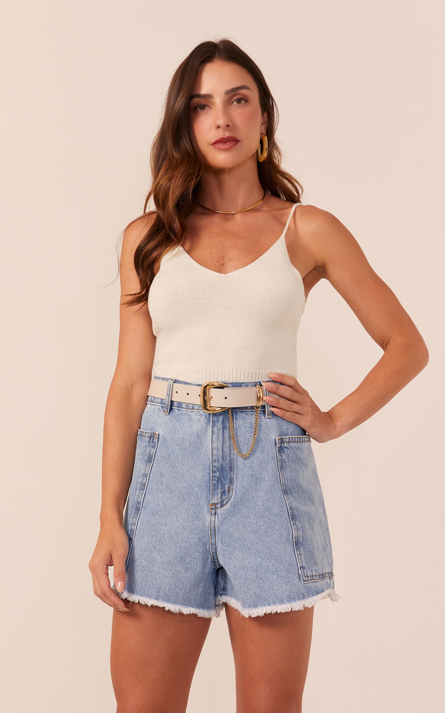 Top Tricot Alcinha Colors Natural
