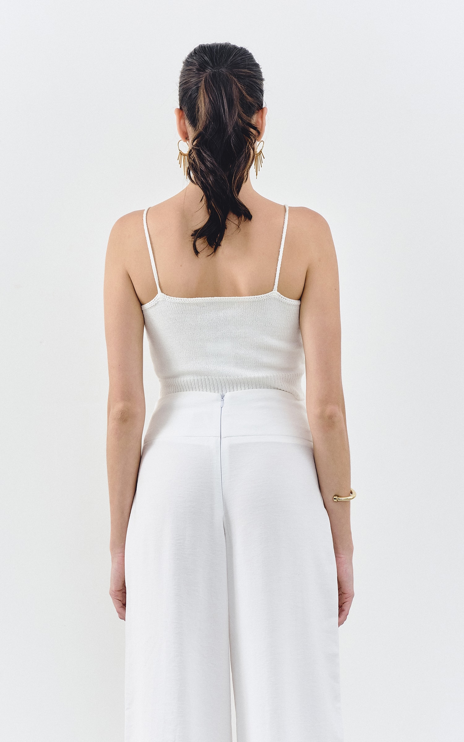 Top Tricot Alcinha Colors Off White