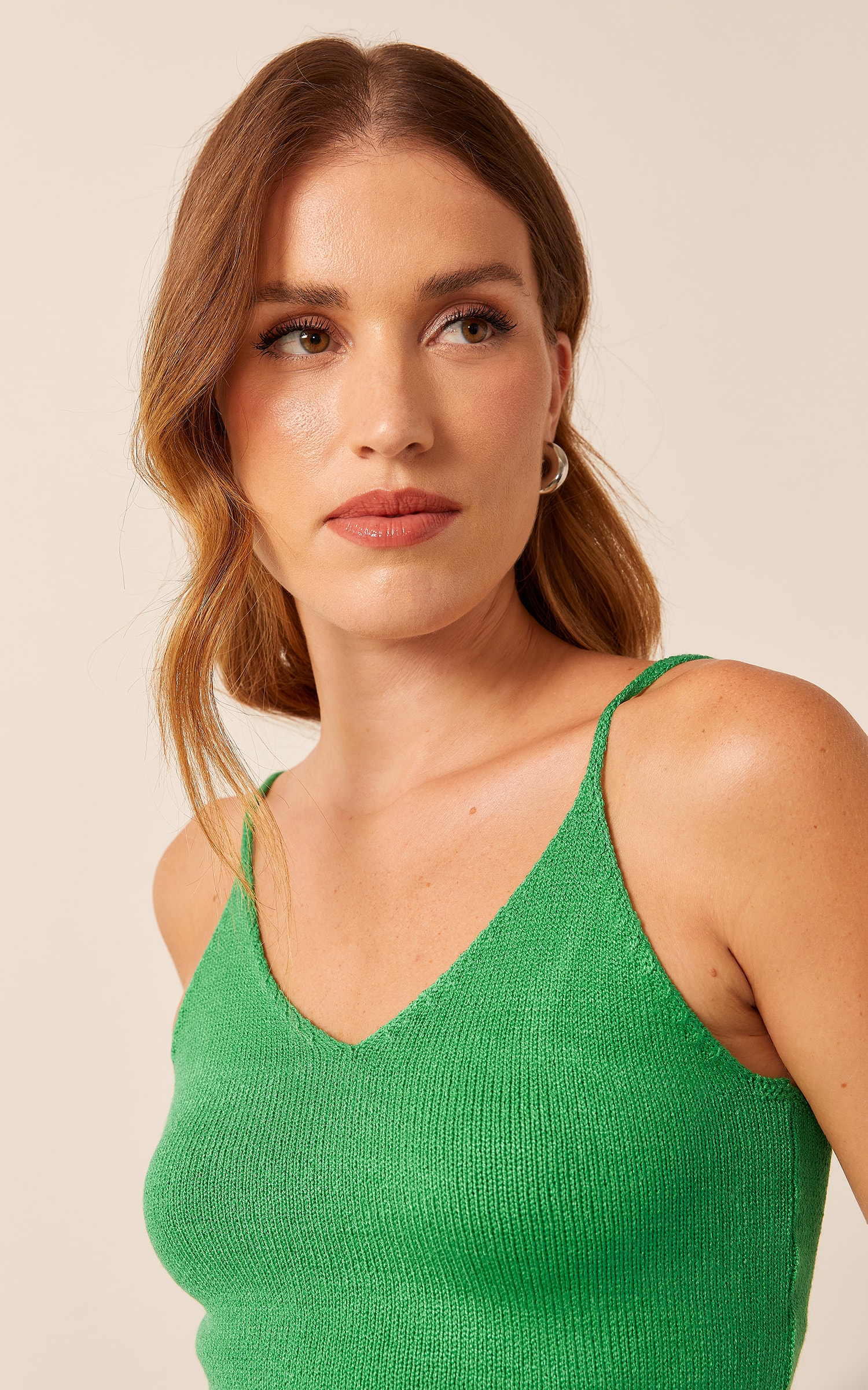Top Tricot Alcinha Colors Verde