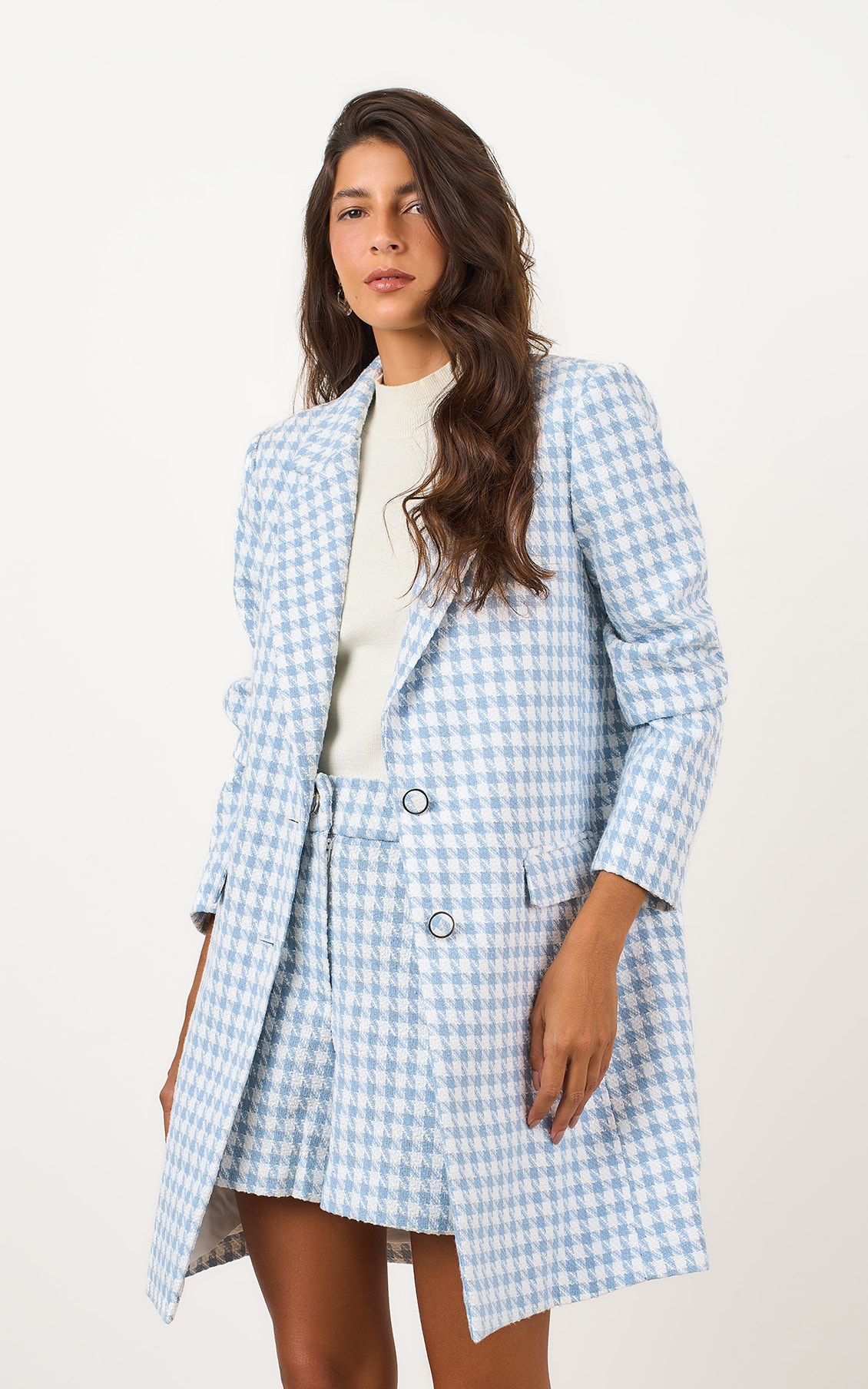 Trench Coat Bourbon Azul Celeste