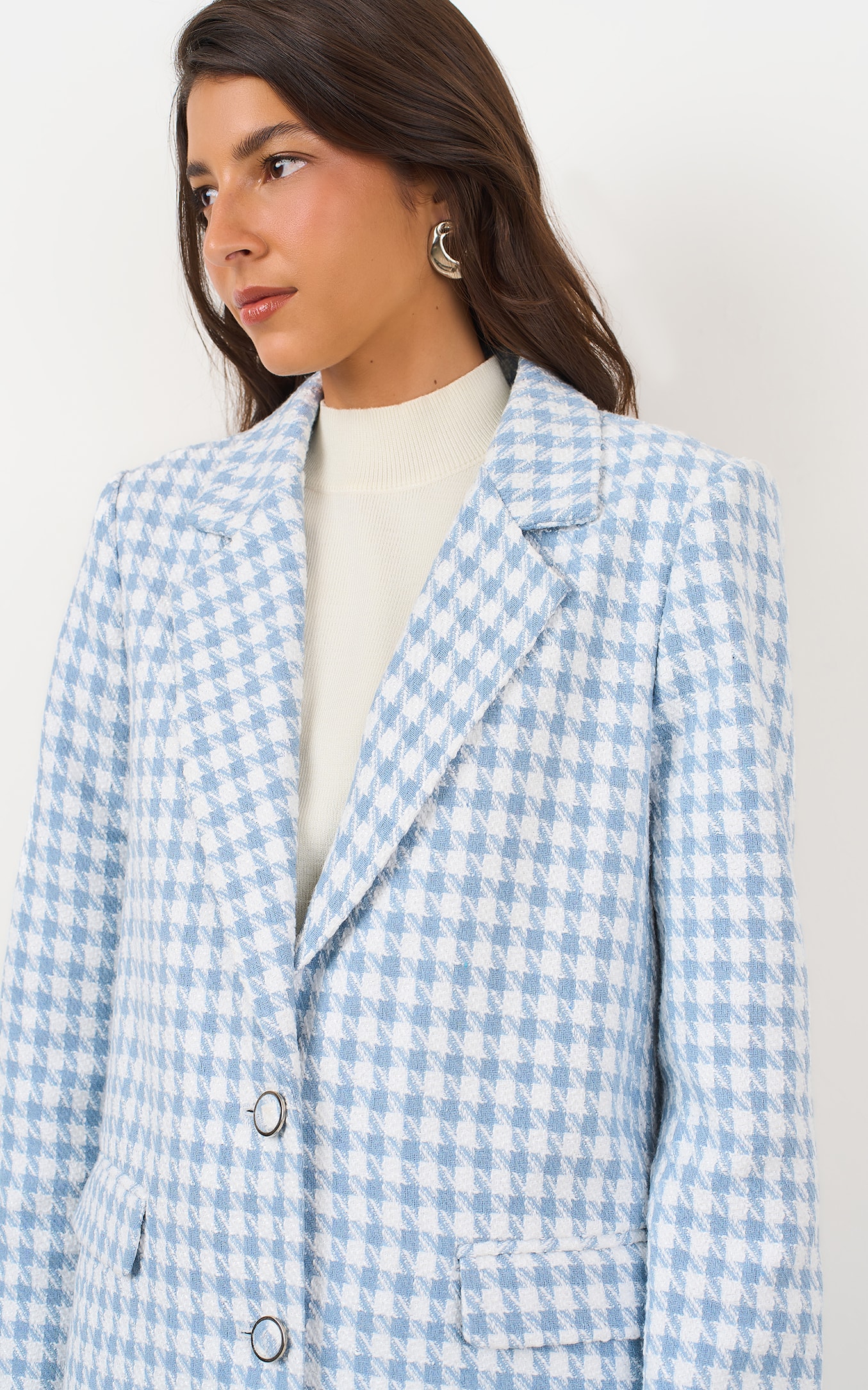 Trench Coat Bourbon Azul Celeste